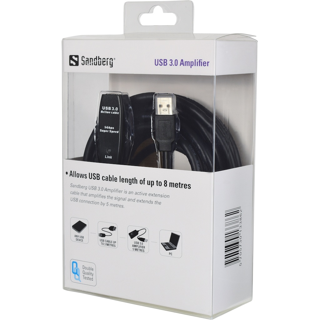 Amplificator activ pentru USB 3.0 lungime 5 metri Amplificator activ pentru USB 3.0 lungime 5 metri