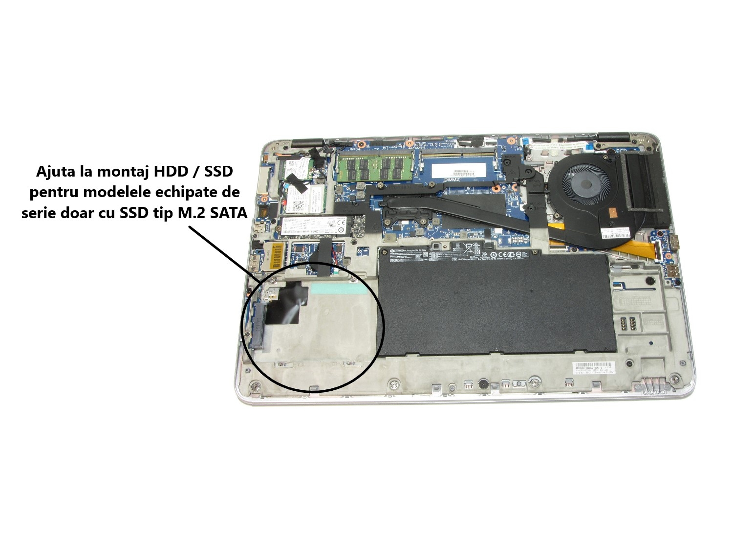 Caddy montaj HDD / SSD pentru HP EliteBook 755 G3