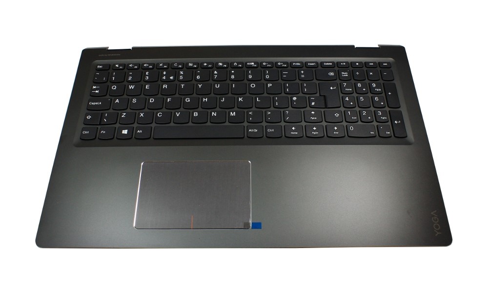 Carcasa superioara, tastatura si touchpad Lenovo IdeaPad Yoga 510-15ISK Type 80S8, fara iluminare, layout UK, originala Carcasa superioara, tastatura si touchpad Lenovo IdeaPad Yoga 510-15ISK Type 80S8, fara iluminare, layout UK, originala