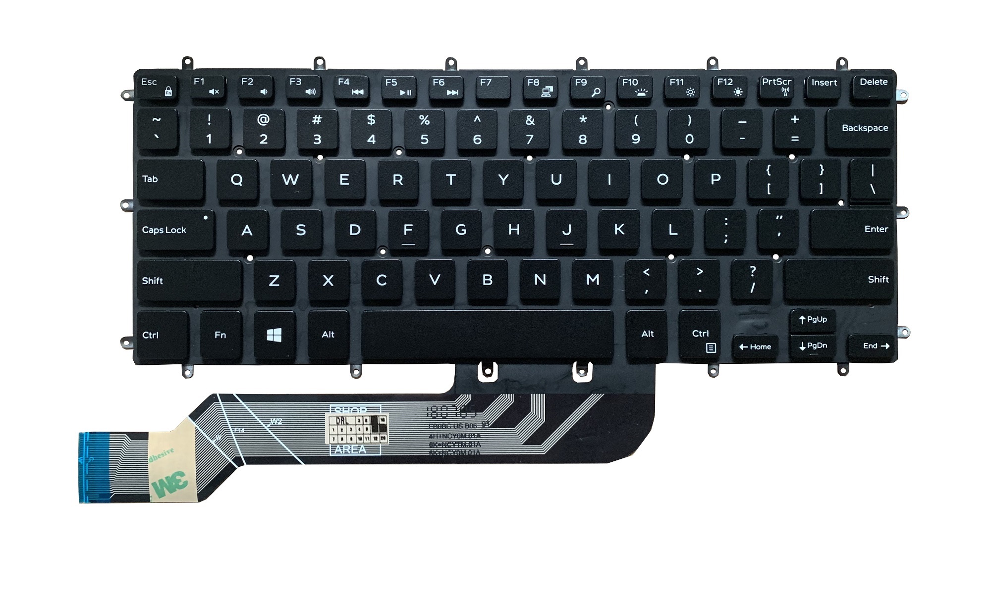 Tastatura compatibila Dell Inspiron 15 7560, cu iluminare, layout US Tastatura compatibila Dell Inspiron 15 7560, cu iluminare, layout US