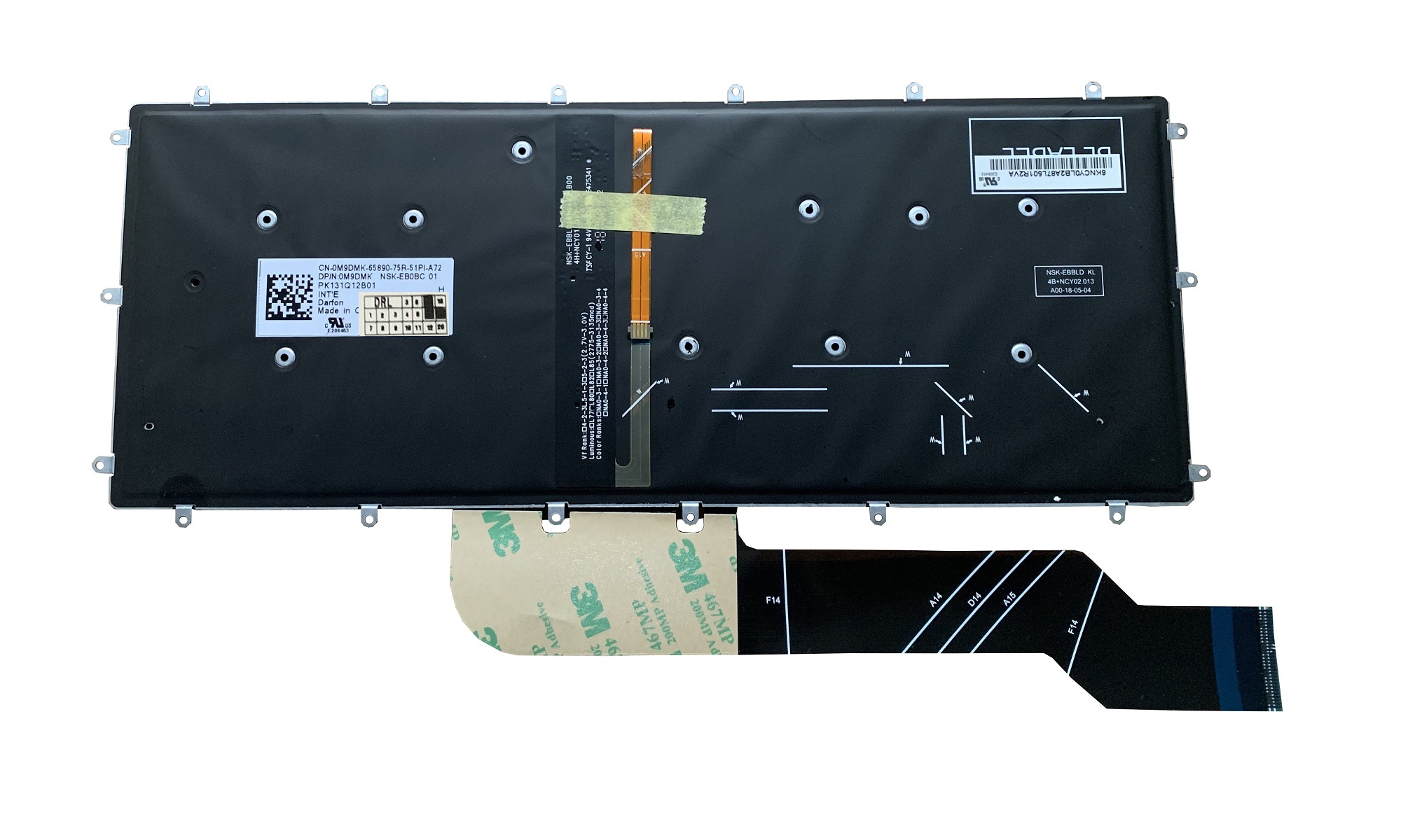 Tastatura compatibila Dell Inspiron 15 7579, cu iluminare, layout US Tastatura compatibila Dell Inspiron 15 7579, cu iluminare, layout US