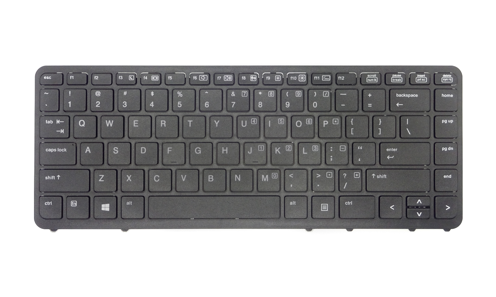 Tastatura compatibila HP EliteBook 740 G1, 740 G2, rama neagra, fara iluminare, US Tastatura compatibila HP EliteBook 740 G1, 740 G2, rama neagra, fara iluminare, US