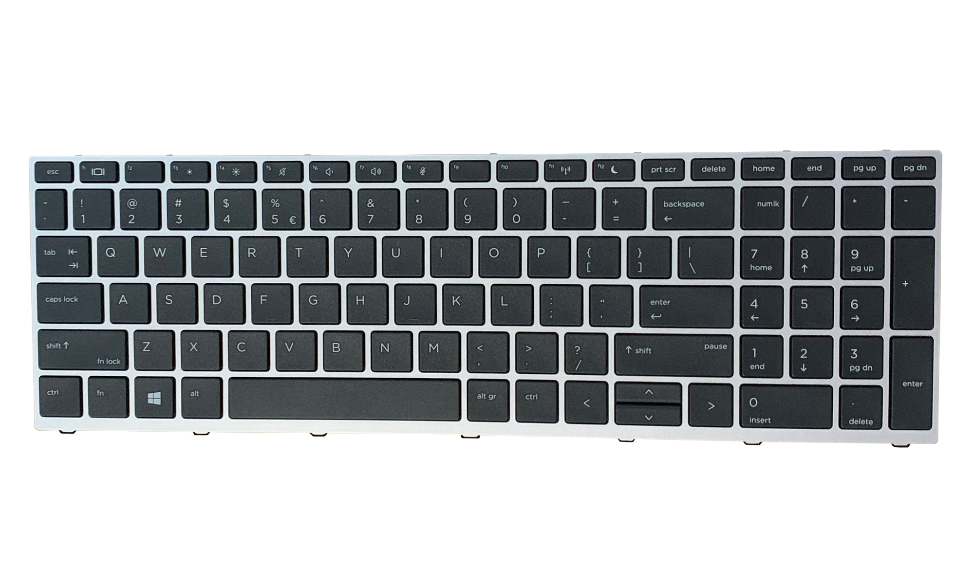 Tastatura originala HP ProBook 650 G5, fara iluminare, layout US, rama argintie Tastatura originala HP ProBook 650 G5, fara iluminare, layout US, rama argintie