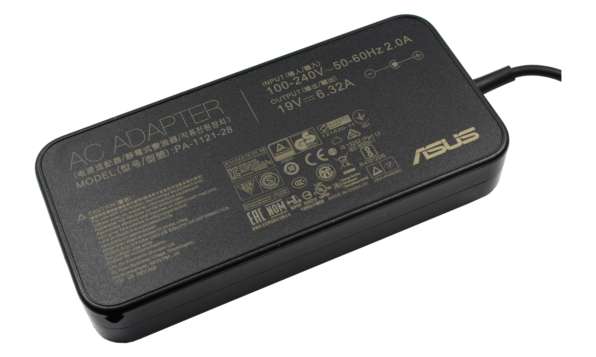 Chargeur 120W ASUS 19V 6.32A - Compatible VivoBook Pro, ROG, FX Series, Connecteur 5.5*2.5mm