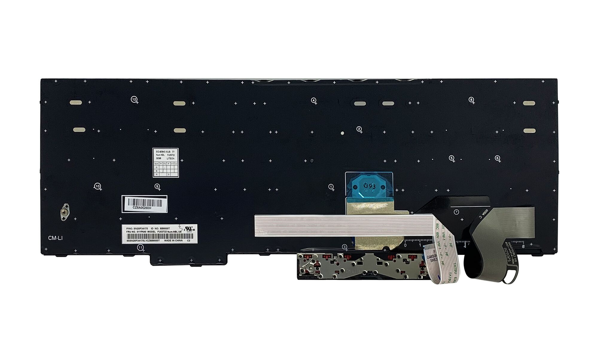 Tastatura Lenovo 01YP560 01YP640 01YP720, fara iluminare, layout US, originala Tastatura Lenovo 01YP560 01YP640 01YP720, fara iluminare, layout US, originala