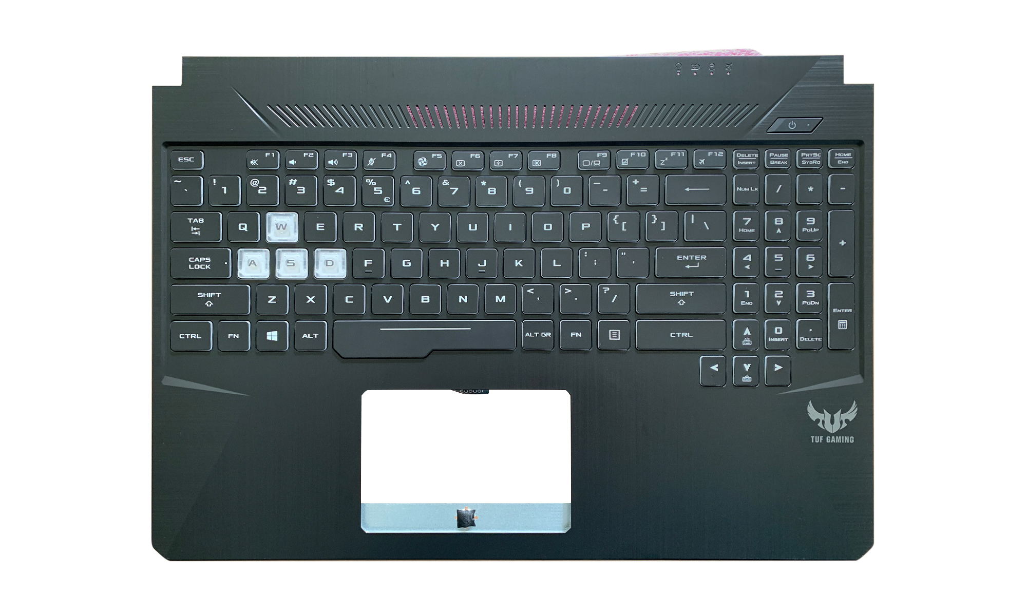 Carcasa superioara si tastatura originala Asus TUF FX505DT, FX505GD, FX505GE, layout US, cu modul iluminare RGB Carcasa superioara si tastatura originala Asus TUF FX505DT, FX505GD, FX505GE, layout US, cu modul iluminare RGB