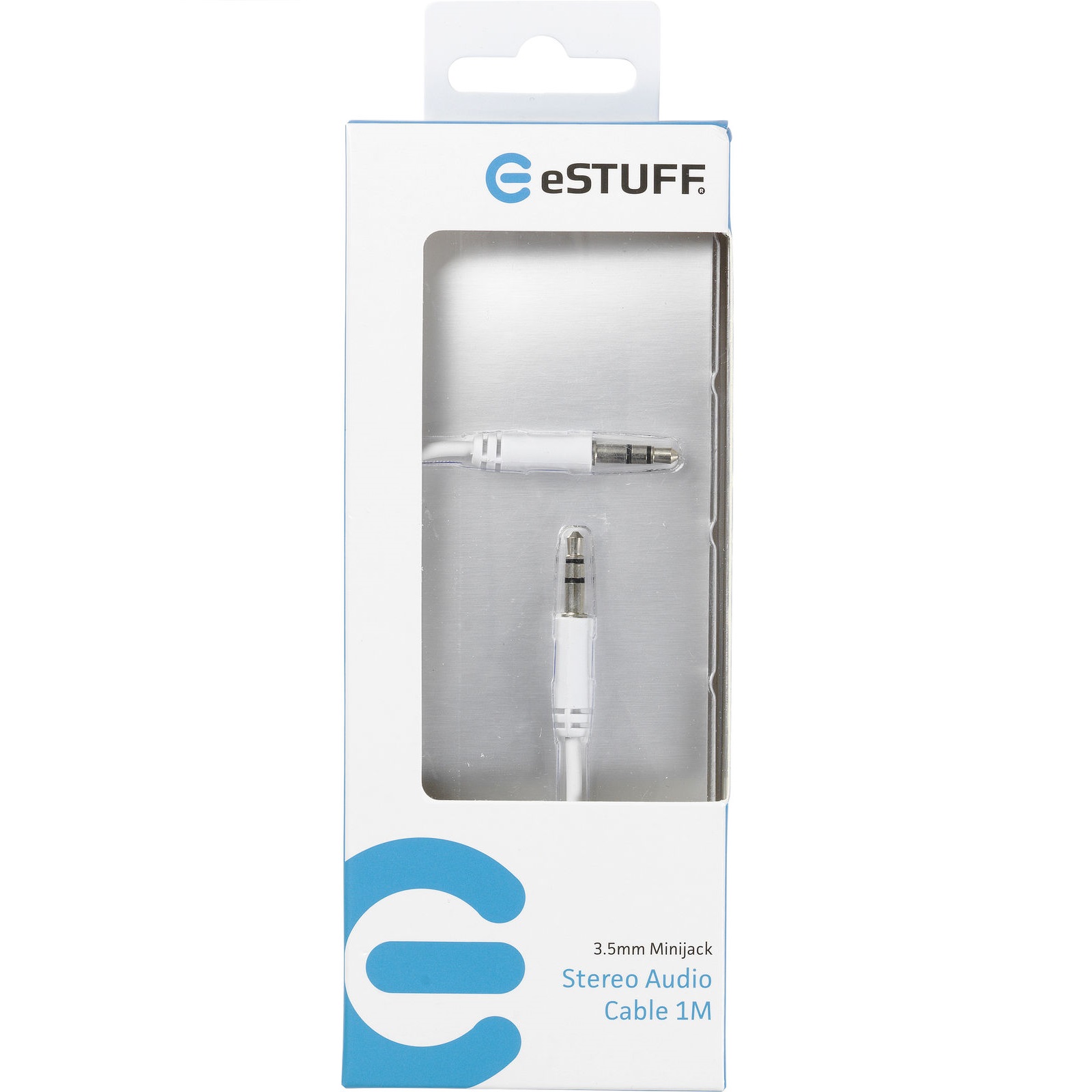 Cablu audio stereo jack 3.5mm, 1m, alb Cablu audio stereo jack 3.5mm, 1m, alb