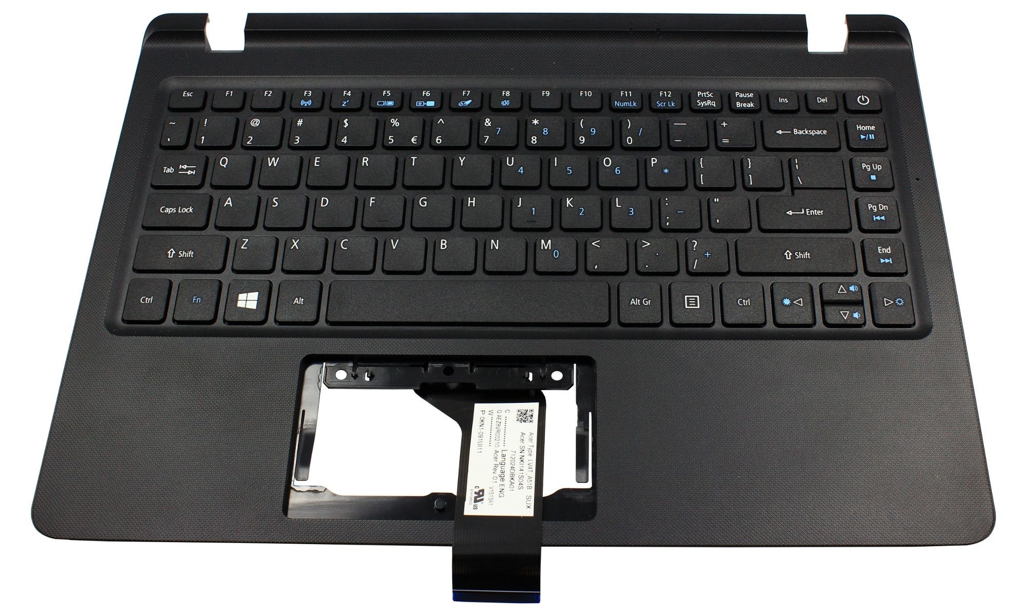Carcasa superioara si tastatura originala Acer Aspire ES1-332, fara iluminare, layout US Carcasa superioara si tastatura originala Acer Aspire ES1-332, fara iluminare, layout US
