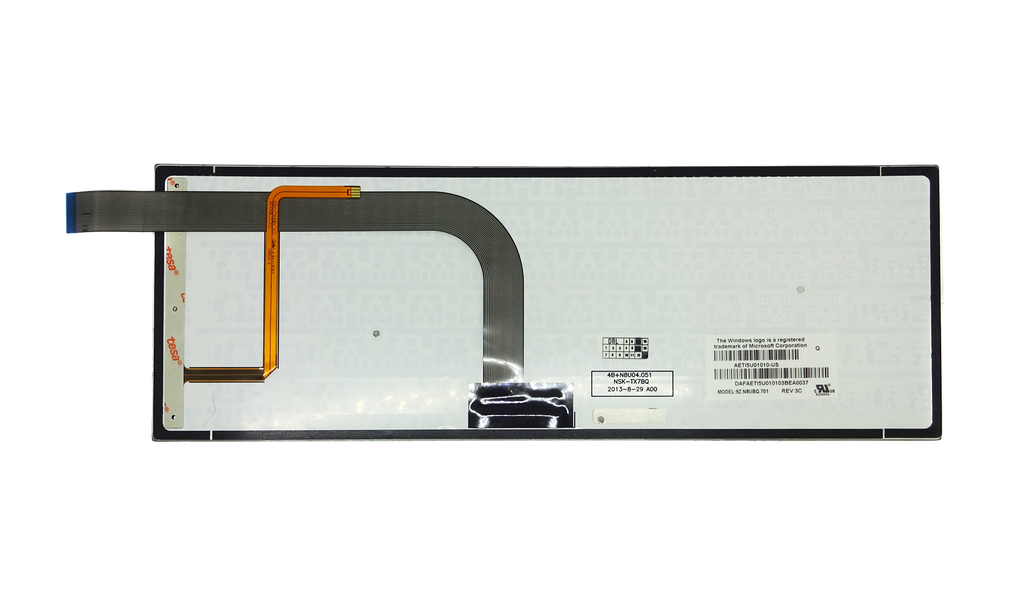 Tastatura compatibila Toshiba Satellite W30-A, W30T-A, W30DT-A, W35-A, W35T-A, W35DT-A, U900W, rama argintie, iluminata, layout US Tastatura compatibila Toshiba Satellite W30-A, W30T-A, W30DT-A, W35-A, W35T-A, W35DT-A, U900W, rama argintie, iluminata, layout US