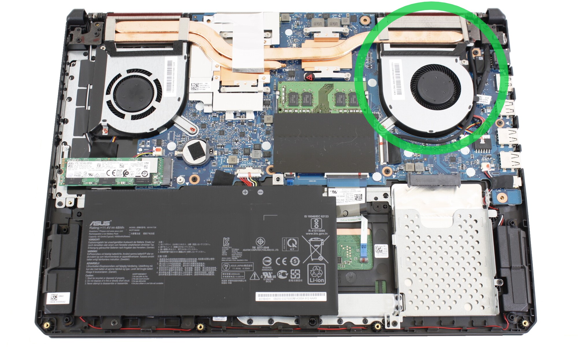 Cooler original pentru CPU Asus TUF FX505, TUF505, TUF565, FX705, TUF705, TUF765, ROG Station 15 PX505, ROG Station 17 PX705, model 13NR00S0M09111 Cooler original pentru CPU Asus TUF FX505, TUF505, TUF565, FX705, TUF705, TUF765, ROG Station 15 PX505, ROG Station 17 PX705, model 13NR00S0M09111