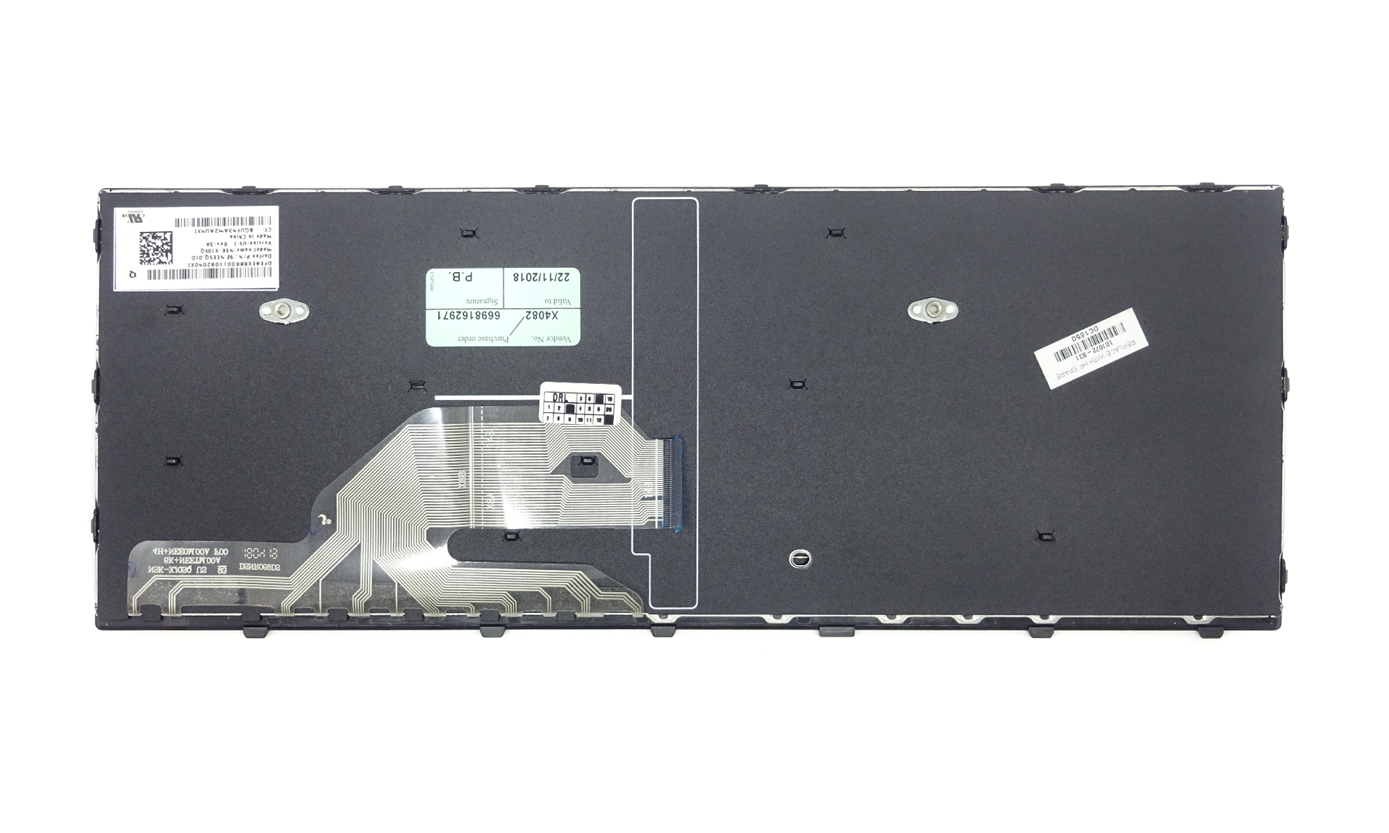 Tastatura originala HP ProBook 430 G5, 440 G5, rama neagra, fara iluminare, model L01072-B31 Tastatura originala HP ProBook 430 G5, 440 G5, rama neagra, fara iluminare, model L01072-B31