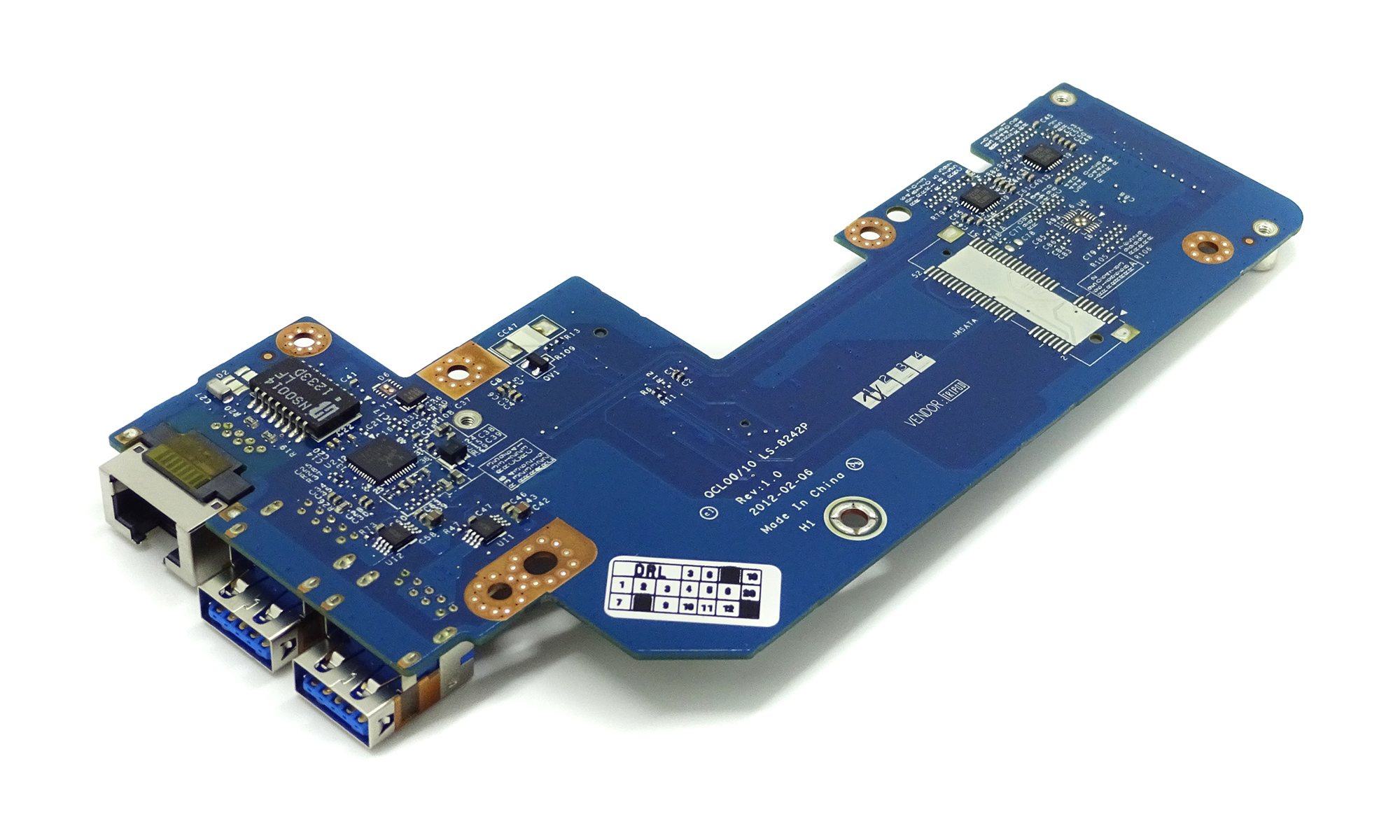 Placa I/O pentru Dell Inspiron 15R 7520, 2 X USB 3.0 tip A, 1 x WLAN 1/2, fara mSATA, model MRDMM Placa I/O pentru Dell Inspiron 15R 7520, 2 X USB 3.0 tip A, 1 x WLAN 1/2, fara mSATA, model MRDMM