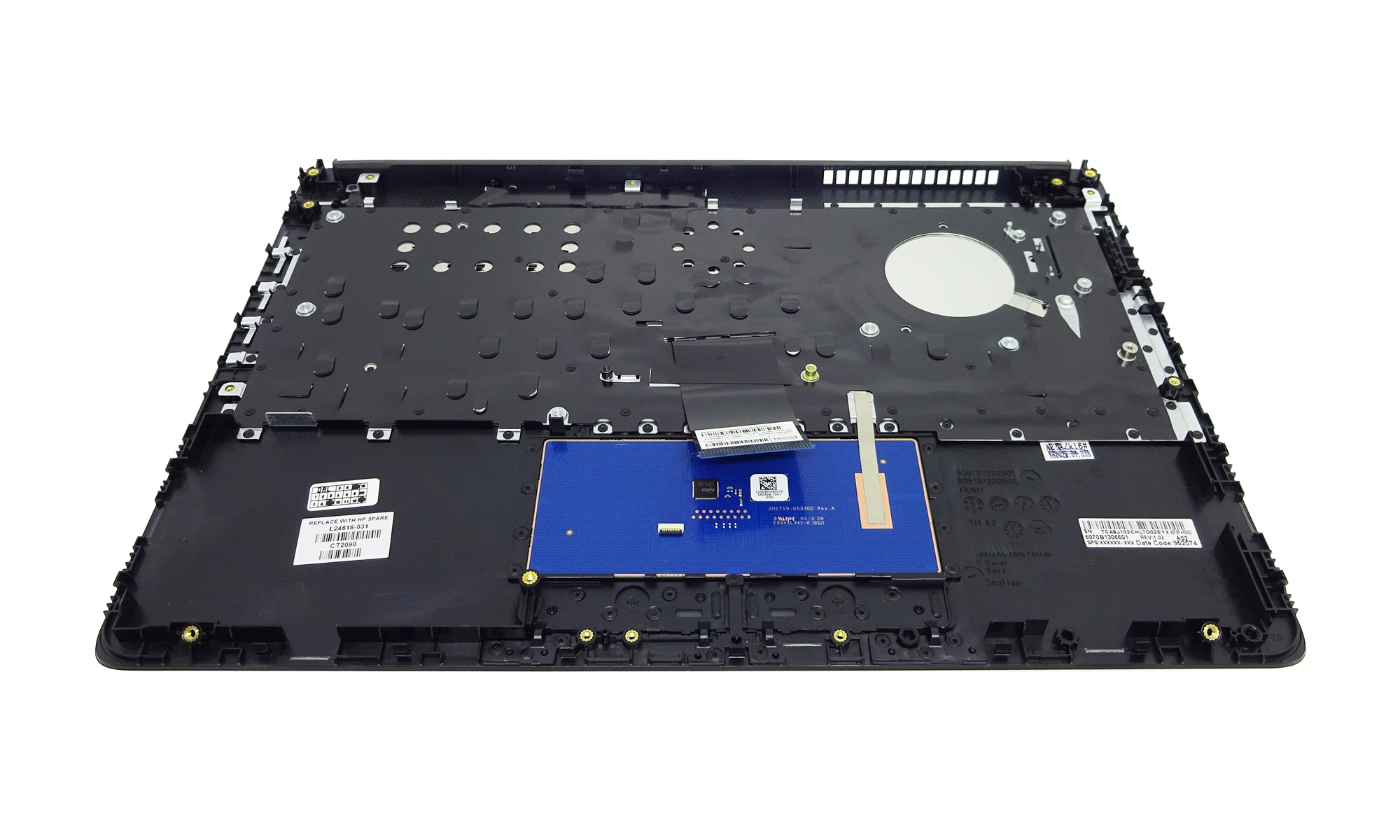 Carcasa superioara cu tastatura originala HP 14-CF, 14-DF, 14-DK, 14S-CF, 14S-CR, 14S-DK, 14T-CF, 14T-DF, negru, layout UK, fara iluminare Carcasa superioara cu tastatura originala HP 14-CF, 14-DF, 14-DK, 14S-CF, 14S-CR, 14S-DK, 14T-CF, 14T-DF, negru, layout UK, fara iluminare