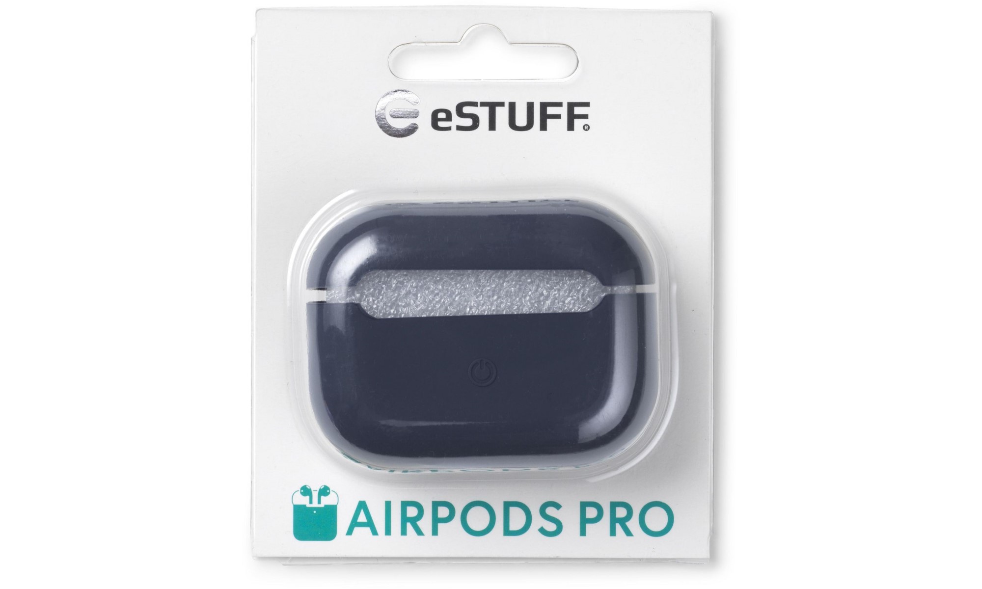 Husa eSTUFF albastru inchis, din silicon pentru Apple AirPods Pro, model ES660023 Husa eSTUFF albastru inchis, din silicon pentru Apple AirPods Pro, model ES660023