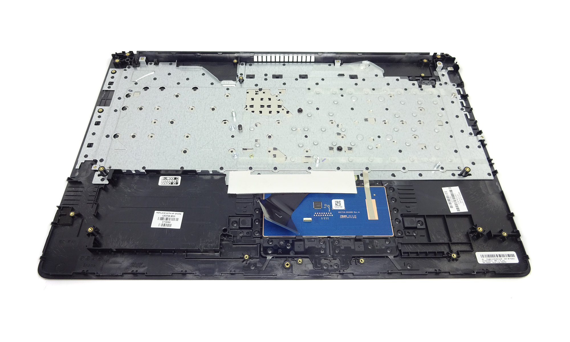 Carcasa superioara cu tastatura HP 470 G7, layout US, fara iluminare, argintiu, pentru echipare cu unitate optica, model L83728-B31 Carcasa superioara cu tastatura HP 470 G7, layout US, fara iluminare, argintiu, pentru echipare cu unitate optica, model L83728-B31