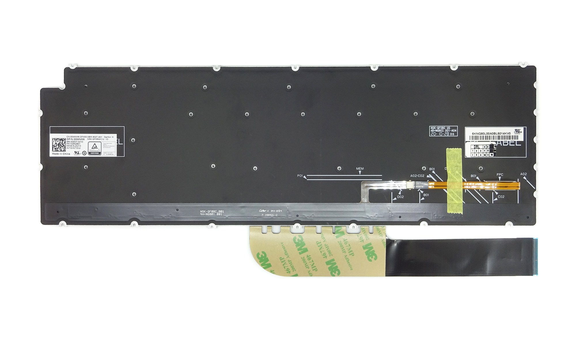 Tastatura Dell Inspiron 15 5584, 5590, 5593, 5594, 5598, 7590, 7591, 7791, originala, cu iluminare, gri, layout US, model 0WNM6 Tastatura Dell Inspiron 15 5584, 5590, 5593, 5594, 5598, 7590, 7591, 7791, originala, cu iluminare, gri, layout US, model 0WNM6