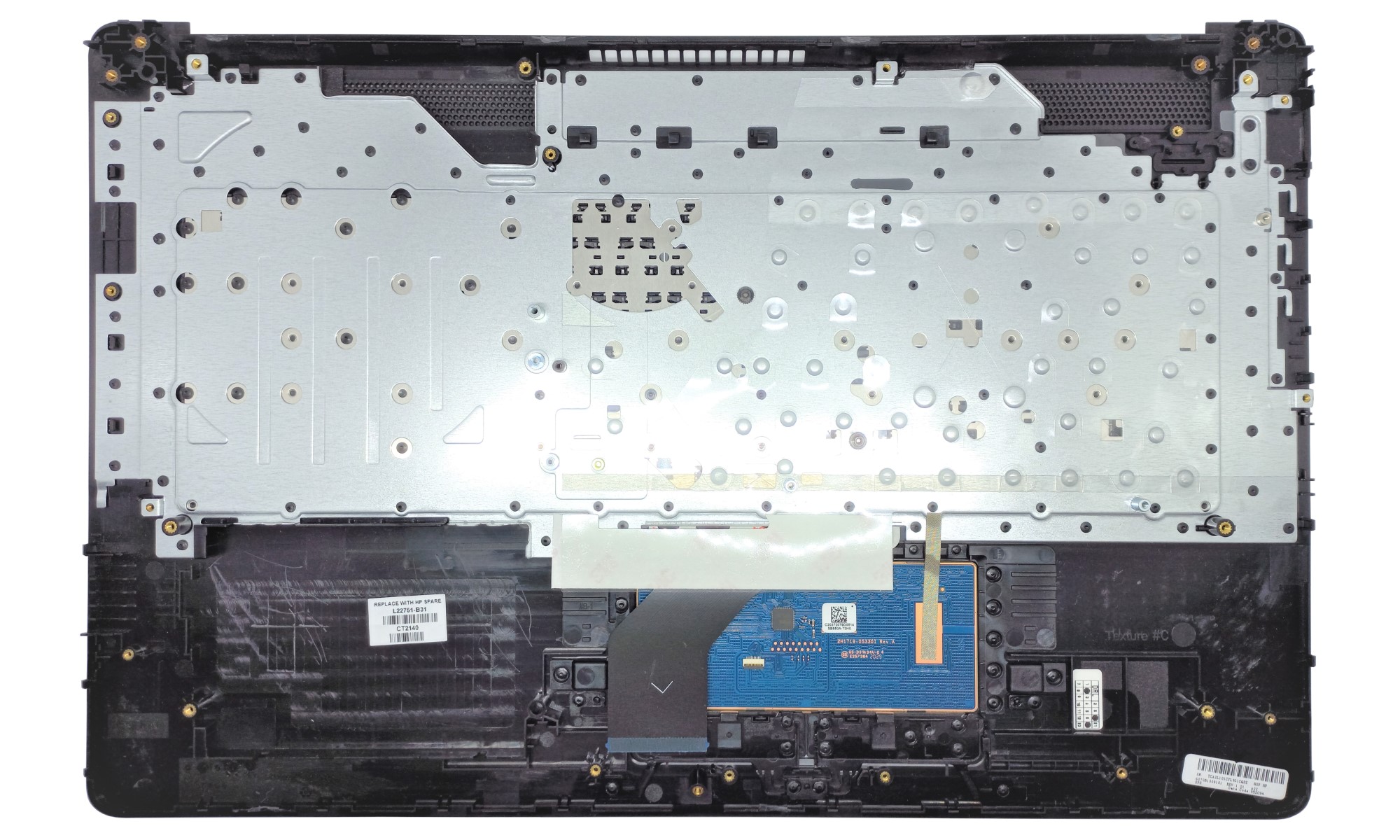 Carcasa superioara cu tastatura HP 17-BY, 17-CA, 17G-CR, 17Q-CS, 17T-BY, 17Z-CA, 470 G7, layout US, fara iluminare, negru, pentru echipare cu unitate optica, model L22751-B31 Carcasa superioara cu tastatura HP 17-BY, 17-CA, 17G-CR, 17Q-CS, 17T-BY, 17Z-CA, 470 G7, layout US, fara iluminare, negru, pentru echipare cu unitate optica, model L22751-B31