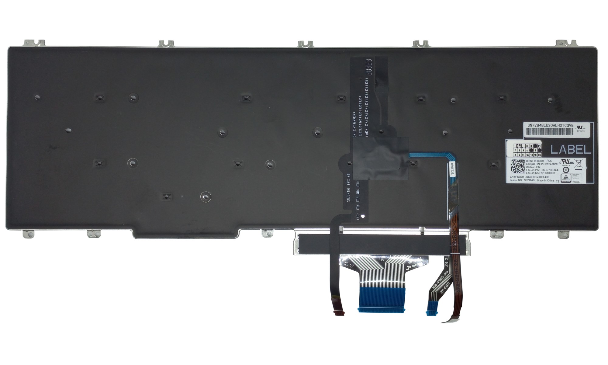 Tastatura originala Dell Latitude 5500, 5501, 5510, 5511, Precision 3540, 3541, 3550, 3551, neagra, cu iluminare, dual point, layout chirilic Tastatura originala Dell Latitude 5500, 5501, 5510, 5511, Precision 3540, 3541, 3550, 3551, neagra, cu iluminare, dual point, layout chirilic