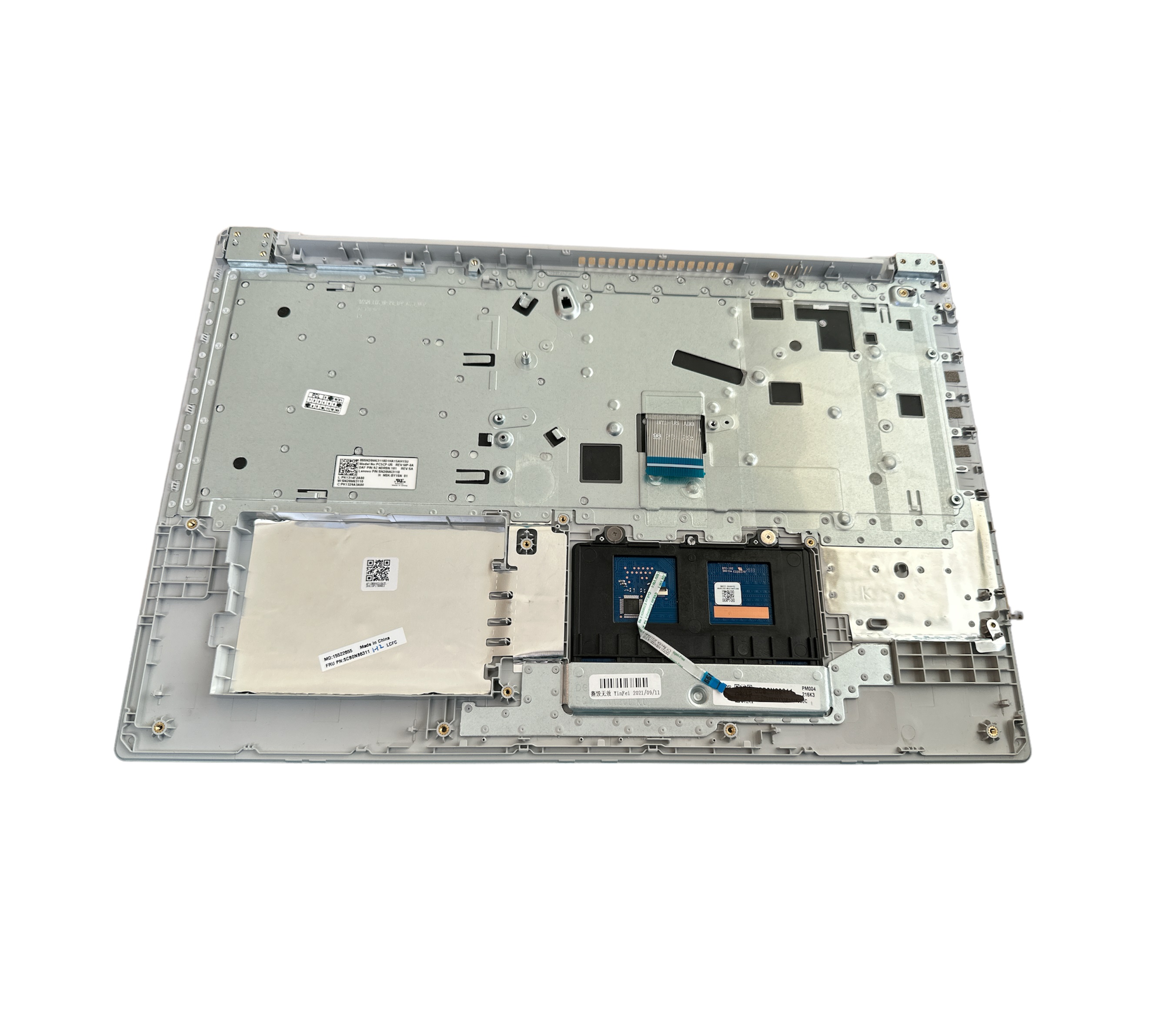 Carcasa superioara cu touchpad si tastatura Lenovo IdeaPad 320-15ABR, 320-15AST, 320-15IAP, 320-15IKB, 320-15ISK, argintie, fara iluminare, layout US Carcasa superioara cu touchpad si tastatura Lenovo IdeaPad 320-15ABR, 320-15AST, 320-15IAP, 320-15IKB, 320-15ISK, argintie, fara iluminare, layout US