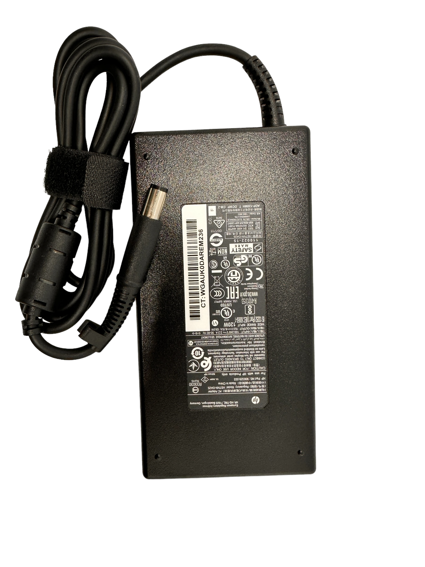 Incarcator original HP 120W, 19.5V, 6.15A, conector mufa 7.4 X 5.0mm, model HSTNN-DA25, part 906329-003 Incarcator original HP 120W, 19.5V, 6.15A, conector mufa 7.4 X 5.0mm, model HSTNN-DA25, part 906329-003