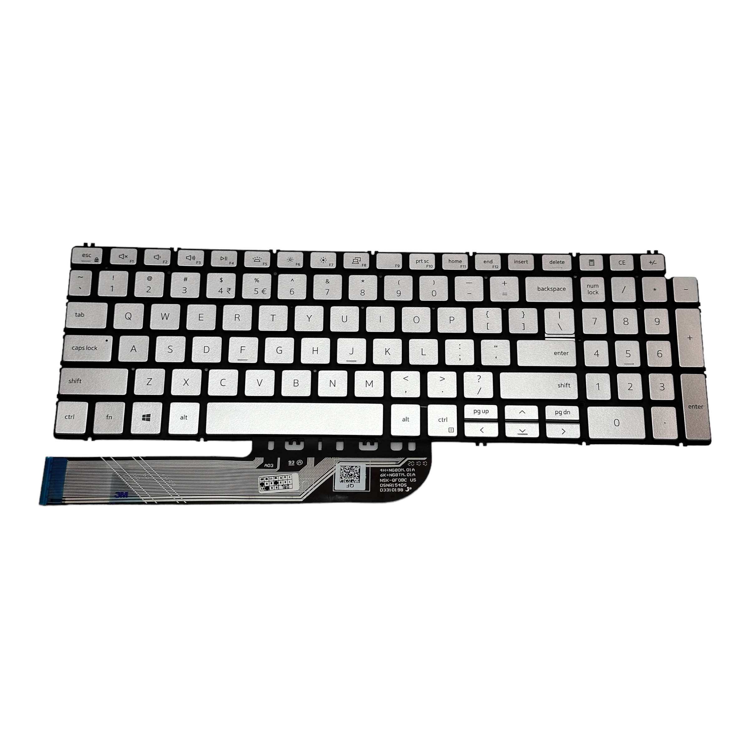 Tastatura originala Dell Inspiron 15 3501 3505, 5584, 5590, 5593, 5594, 5598, 7590, 7591, 7791, Vostro 3500 3501, 5590, Latitude 3510, cu iluminare, argintie Tastatura originala Dell Inspiron 15 3501 3505, 5584, 5590, 5593, 5594, 5598, 7590, 7591, 7791, Vostro 3500 3501, 5590, Latitude 3510, cu iluminare, argintie