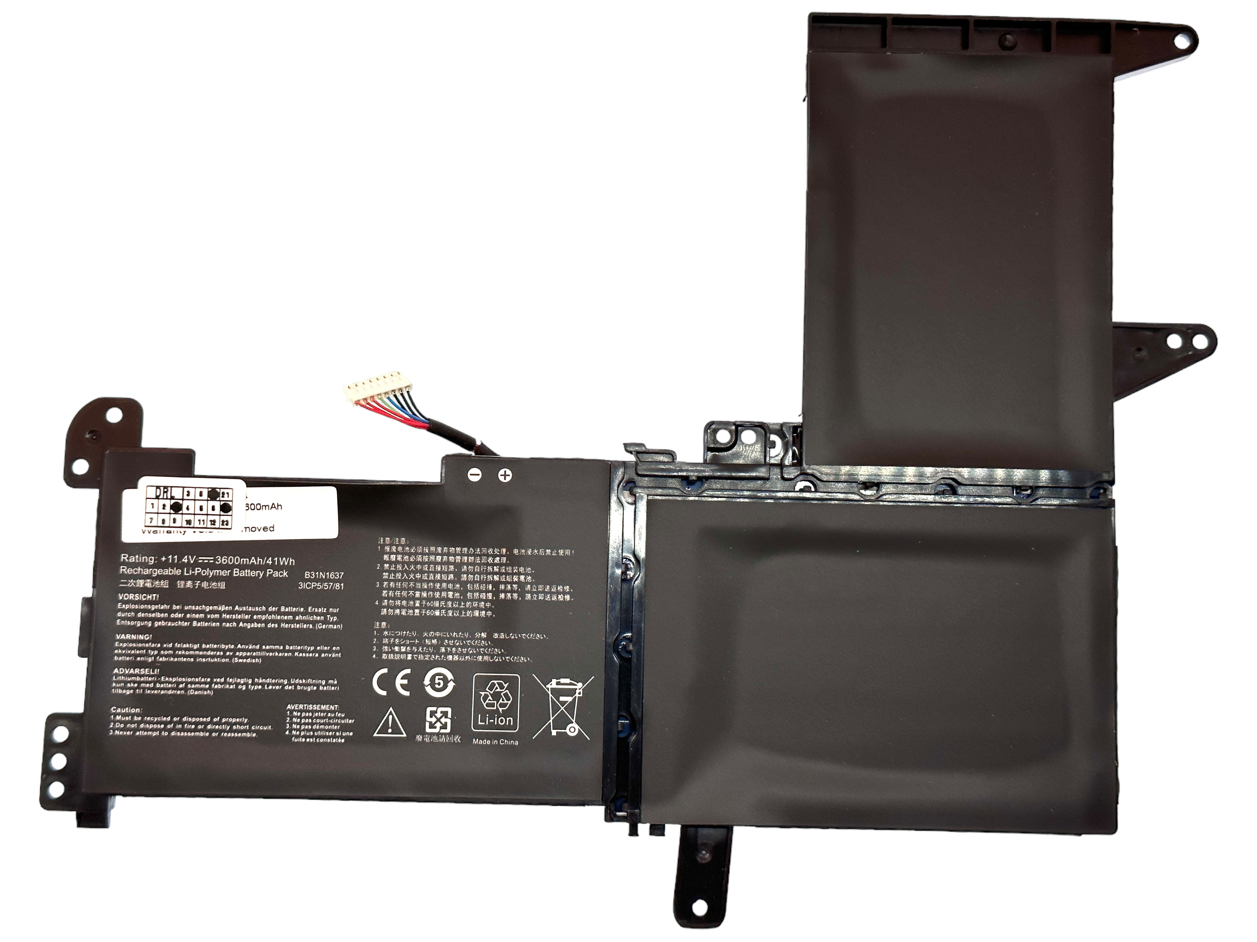 Baterie compatibila Asus VivoBook 15 S510QA S510UA, K510U, R520U, S501QA, S501U, S510QA, S510U, X510QA, X510U, model B31N1637 Baterie compatibila Asus VivoBook 15 S510QA S510UA, K510U, R520U, S501QA, S501U, S510QA, S510U, X510QA, X510U, model B31N1637
