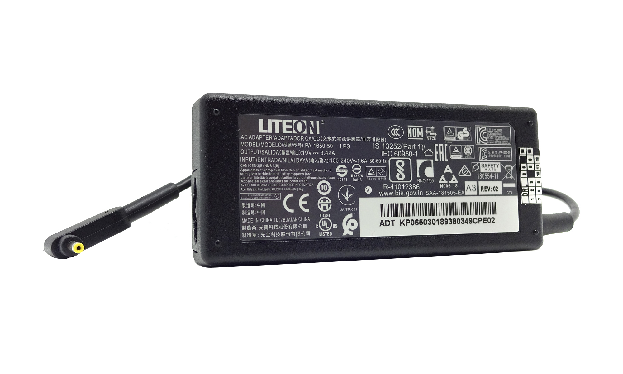Incarcator original Acer TravelMate P2 TMP214-41-G2 P214-41-G2, P215-41-G2, P215-41-G3, TravelMate P4 P414-41, P414-52, Spin P4 P414RN-41, P4 P414RN-52, 65W, 3 x 1mm Incarcator original Acer TravelMate P2 TMP214-41-G2 P214-41-G2, P215-41-G2, P215-41-G3, TravelMate P4 P414-41, P414-52, Spin P4 P414RN-41, P4 P414RN-52, 65W, 3 x 1mm