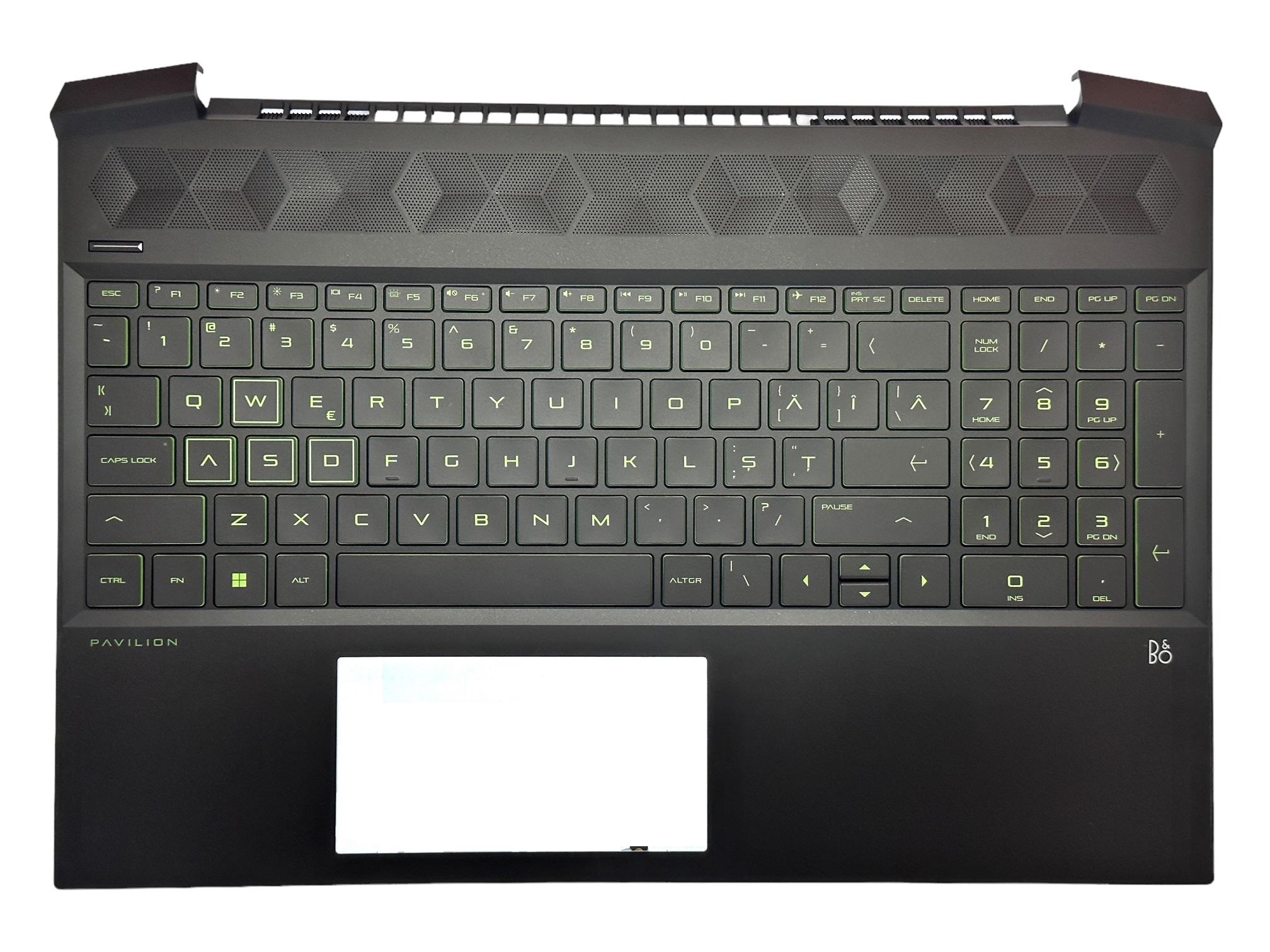 Carcasa superioara cu tastatura HP Pavilion 15-ec2104nq, 15-ec2109nq, 15-ec2007nq, 15-ec1040nq, 15-ec1012nq, 15-ec1043nq, 15-ec1017nq, layout romanesc, verde Carcasa superioara cu tastatura HP Pavilion 15-ec2104nq, 15-ec2109nq, 15-ec2007nq, 15-ec1040nq, 15-ec1012nq, 15-ec1043nq, 15-ec1017nq, layout romanesc, verde
