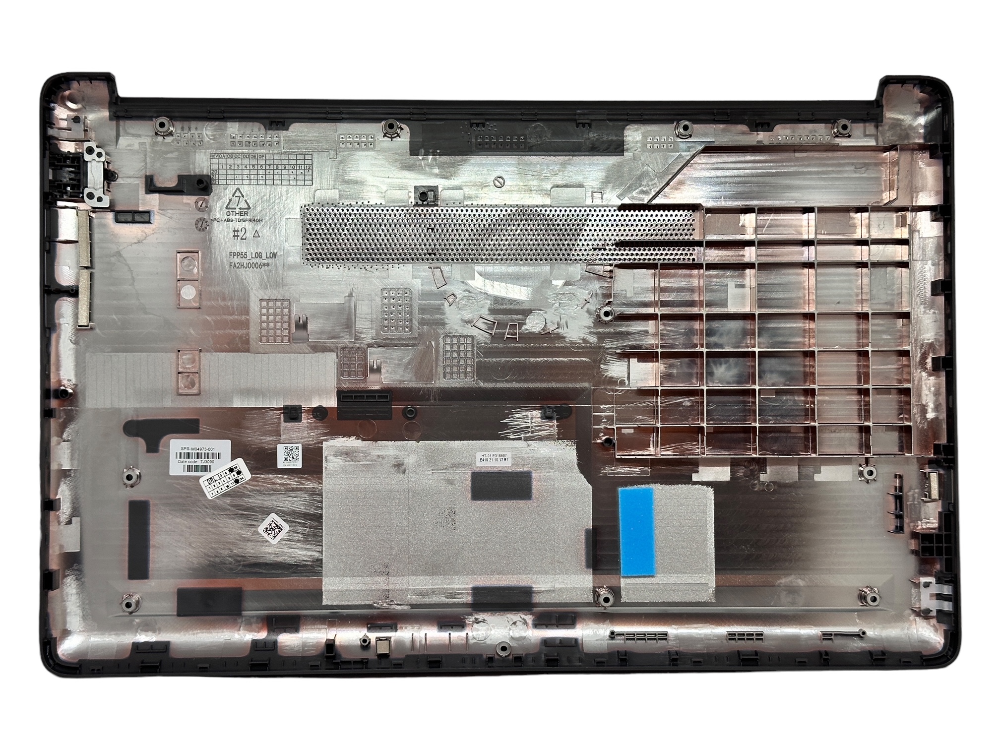 Carcasa inferioara bottom HP 15-DA, 15T-DA, 15-DB, 15G-DB, 15Z-DB, 15G-DR, 15Q-DS, 15Q-DY, 250 G7, 255 G7, M04973-001 Dark Ash Silver / Gri, fara slot unitate optica Carcasa inferioara bottom HP 15-DA, 15T-DA, 15-DB, 15G-DB, 15Z-DB, 15G-DR, 15Q-DS, 15Q-DY, 250 G7, 255 G7, M04973-001 Dark Ash Silver / Gri, fara slot unitate optica