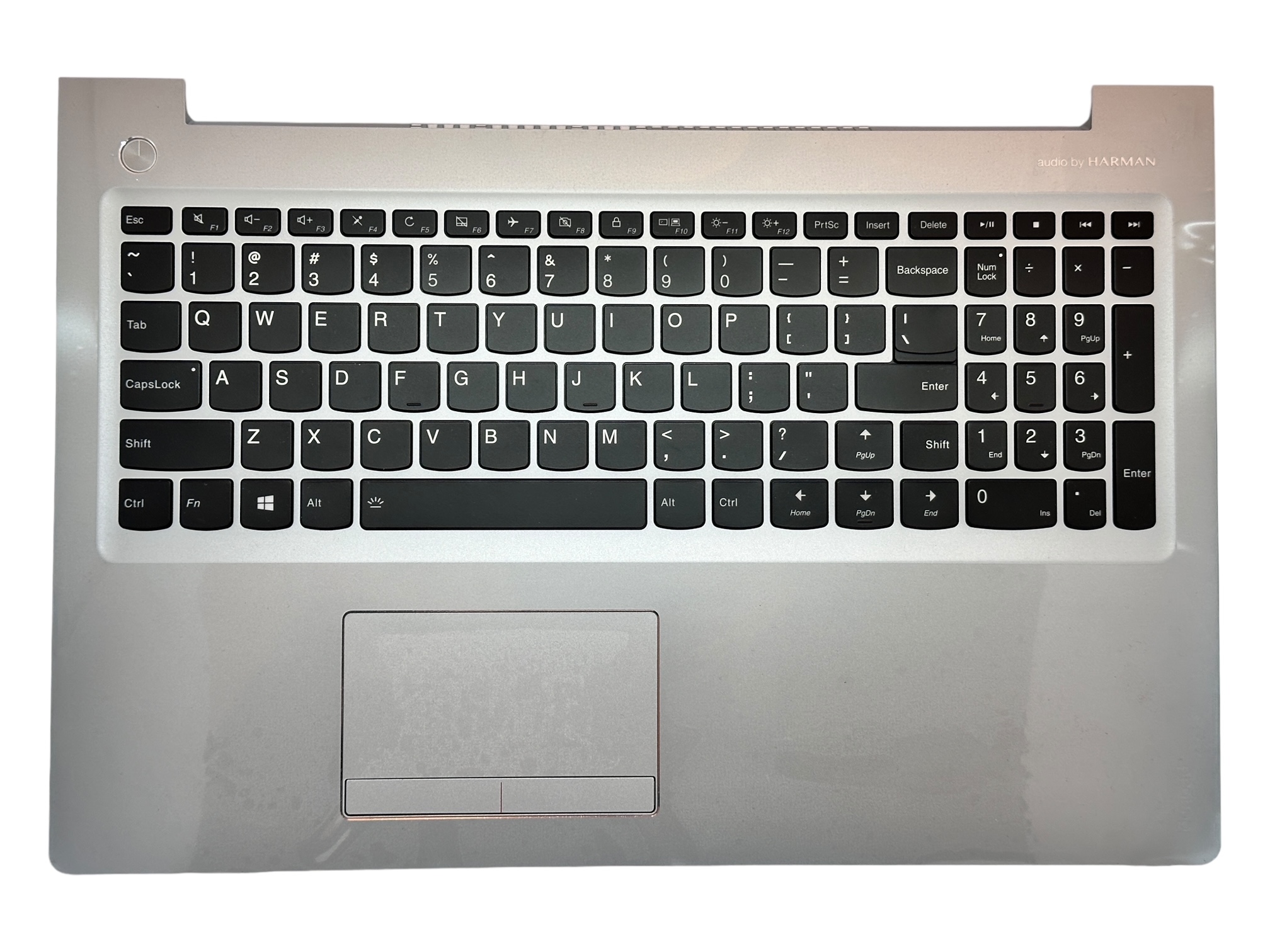 Carcasa superioara, touchpad si tastatura Lenovo Ideapad 310-15IAP, 310-15IKB, 310-15ISK, 510-15IKB, 510-15ISK, cu iluminare, argintie Carcasa superioara, touchpad si tastatura Lenovo Ideapad 310-15IAP, 310-15IKB, 310-15ISK, 510-15IKB, 510-15ISK, cu iluminare, argintie