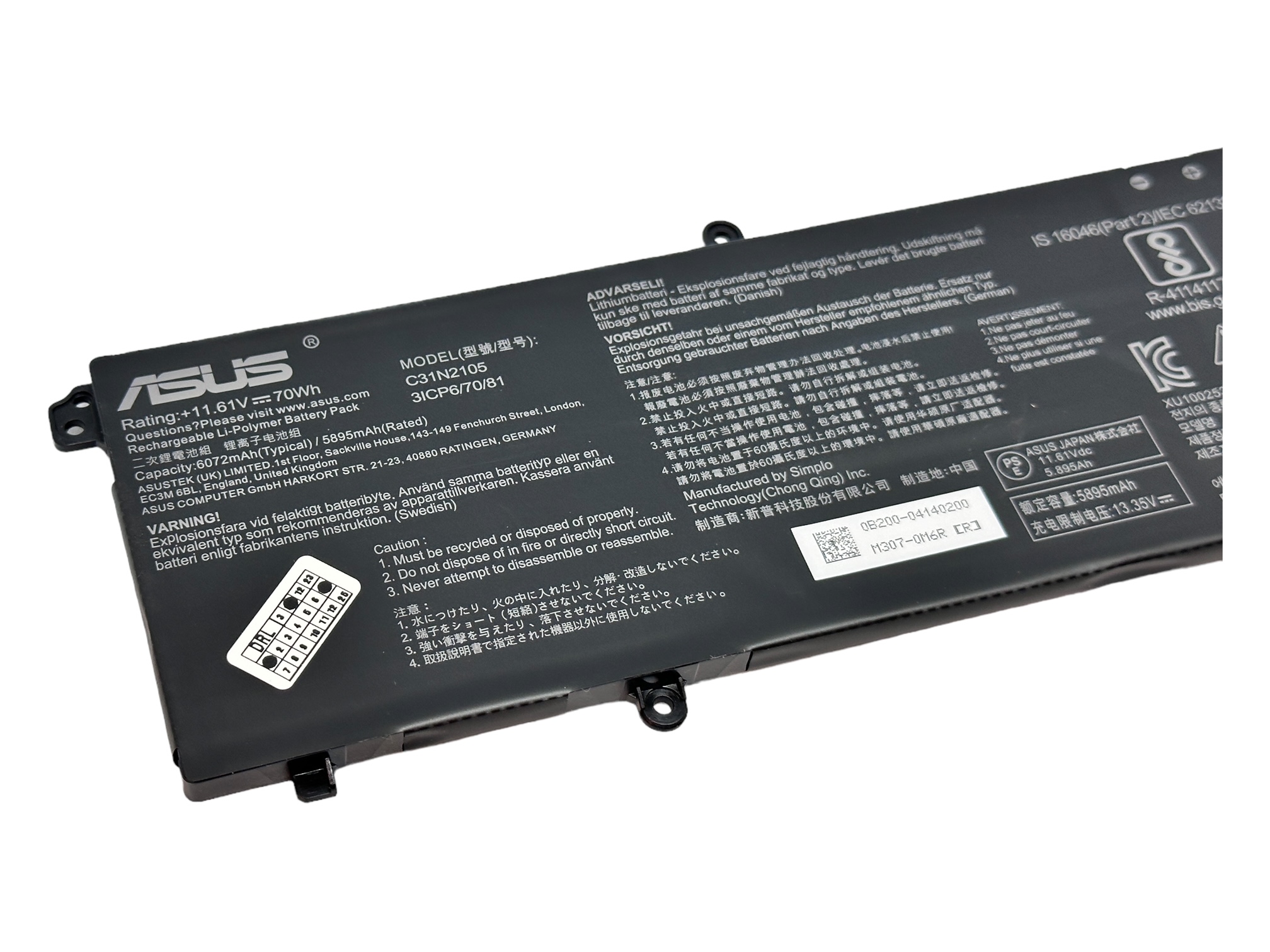 Baterie originala Asus C31N2105, Vivobook S15 OLED K3502ZA M3502RA M3502QA M5402RA N3502ZA, S1503QA, S3502RA S3502ZA, S5402ZA, S5602ZA, K6500ZC K6500ZE K6500ZH, M1403QA, M1503IA, 15X M1503QA Baterie originala Asus C31N2105, Vivobook S15 OLED K3502ZA M3502RA M3502QA M5402RA N3502ZA, S1503QA, S3502RA S3502ZA, S5402ZA, S5602ZA, K6500ZC K6500ZE K6500ZH, M1403QA, M1503IA, 15X M1503QA
