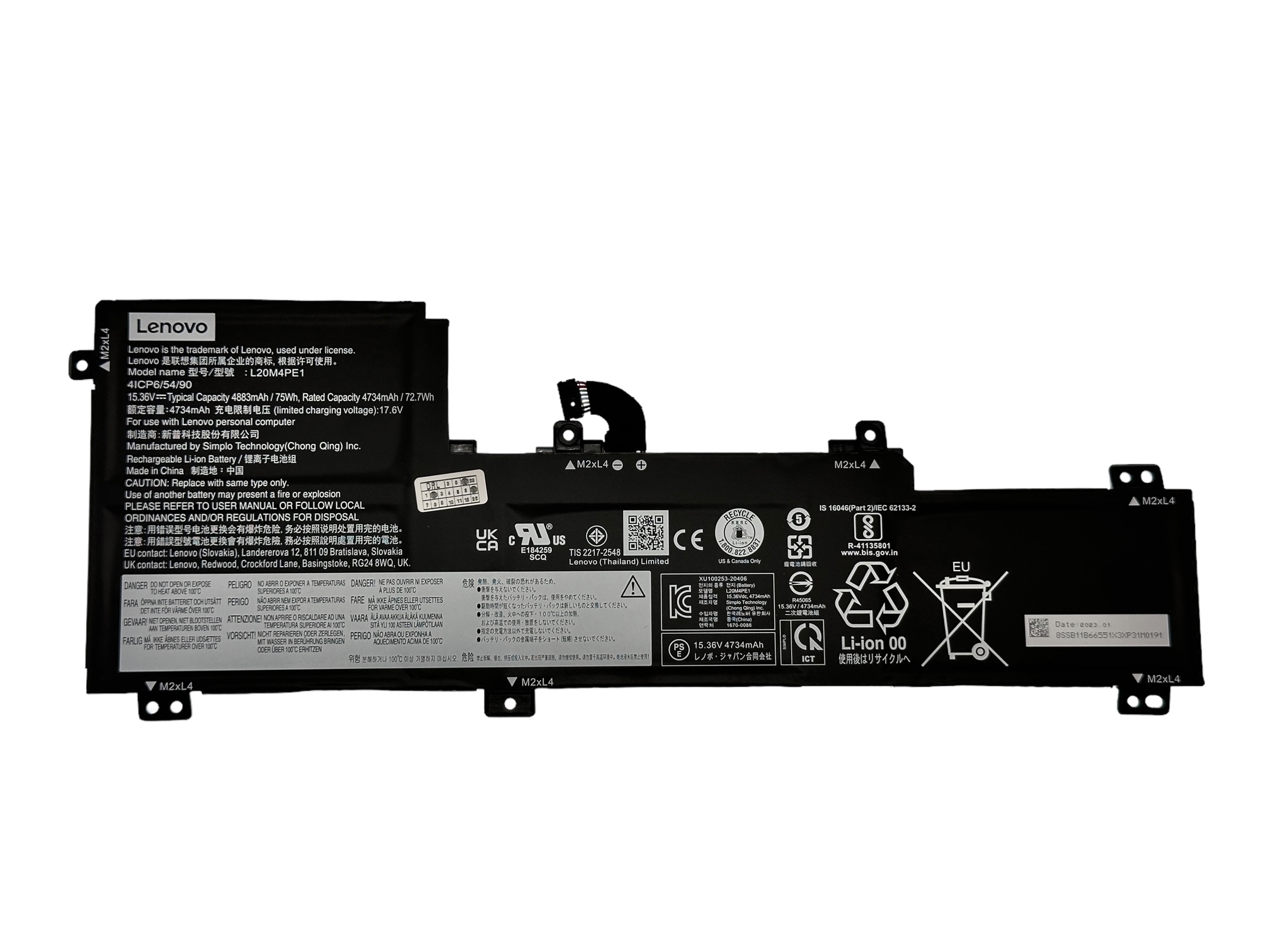Baterie originala Lenovo L20L4PE1 L20C4PE1 L20M4PE1 ThinkBook 16p NX ARH, IdeaPad 5 Pro-16ACH6 5-16ACH6, 5 Pro-16IHU6, Yoga Slim 7 Pro 16ACH6, 5 Pro 16IAH7 Pro 16ARH7, Slim 7 16ARH7, Slim 7 16IAH7 Baterie originala Lenovo L20L4PE1 L20C4PE1 L20M4PE1 ThinkBook 16p NX ARH, IdeaPad 5 Pro-16ACH6 5-16ACH6, 5 Pro-16IHU6, Yoga Slim 7 Pro 16ACH6, 5 Pro 16IAH7 Pro 16ARH7, Slim 7 16ARH7, Slim 7 16IAH7