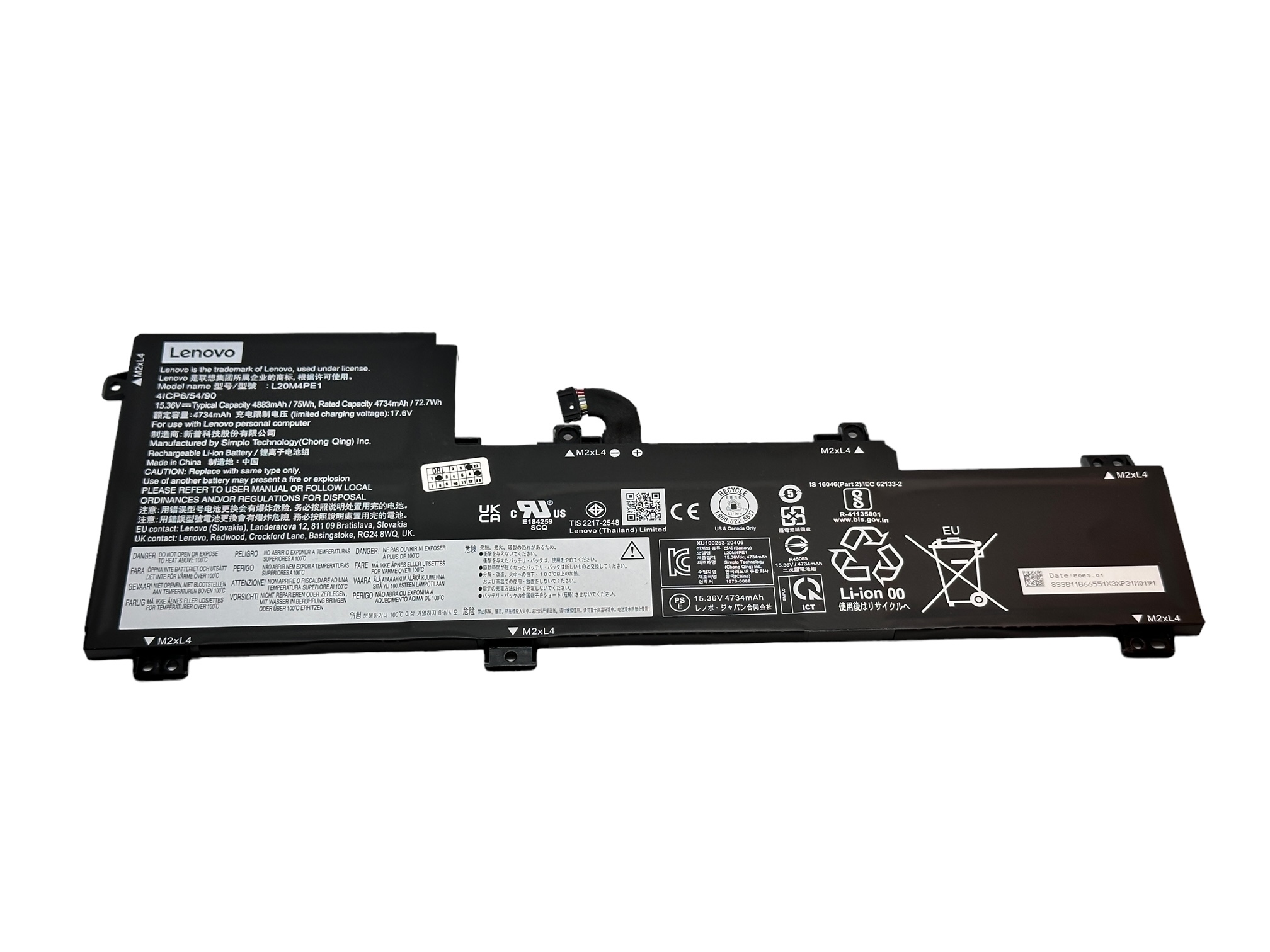 Baterie originala Lenovo L20L4PE1 L20C4PE1 L20M4PE1 ThinkBook 16p NX ARH, IdeaPad 5 Pro-16ACH6 5-16ACH6, 5 Pro-16IHU6, Yoga Slim 7 Pro 16ACH6, 5 Pro 16IAH7 Pro 16ARH7, Slim 7 16ARH7, Slim 7 16IAH7 Baterie originala Lenovo L20L4PE1 L20C4PE1 L20M4PE1 ThinkBook 16p NX ARH, IdeaPad 5 Pro-16ACH6 5-16ACH6, 5 Pro-16IHU6, Yoga Slim 7 Pro 16ACH6, 5 Pro 16IAH7 Pro 16ARH7, Slim 7 16ARH7, Slim 7 16IAH7
