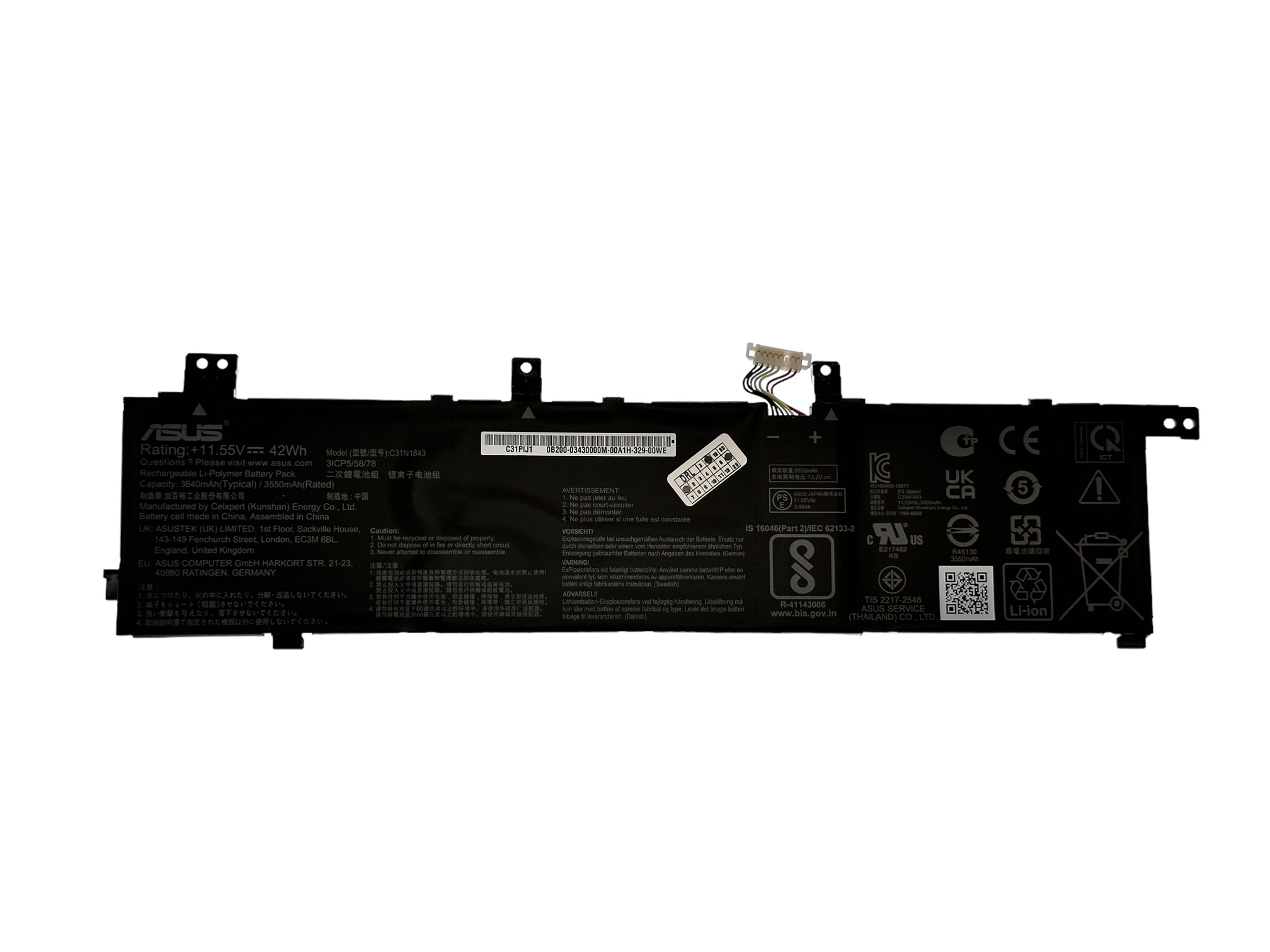 Baterie originala laptop Asus C31N1843, VivoBook S14 S432FA S432FL, S15 S532EQ S532FA S532FL, X432FA X432FL X532EQ X532FA X532FL Baterie originala laptop Asus C31N1843, VivoBook S14 S432FA S432FL, S15 S532EQ S532FA S532FL, X432FA X432FL X532EQ X532FA X532FL