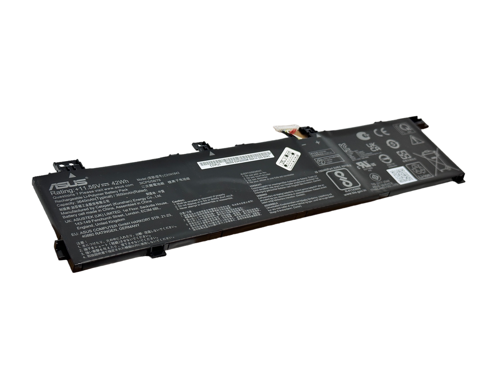 Baterie originala laptop Asus C31N1843, VivoBook S14 S432FA S432FL, S15 S532EQ S532FA S532FL, X432FA X432FL X532EQ X532FA X532FL Baterie originala laptop Asus C31N1843, VivoBook S14 S432FA S432FL, S15 S532EQ S532FA S532FL, X432FA X432FL X532EQ X532FA X532FL