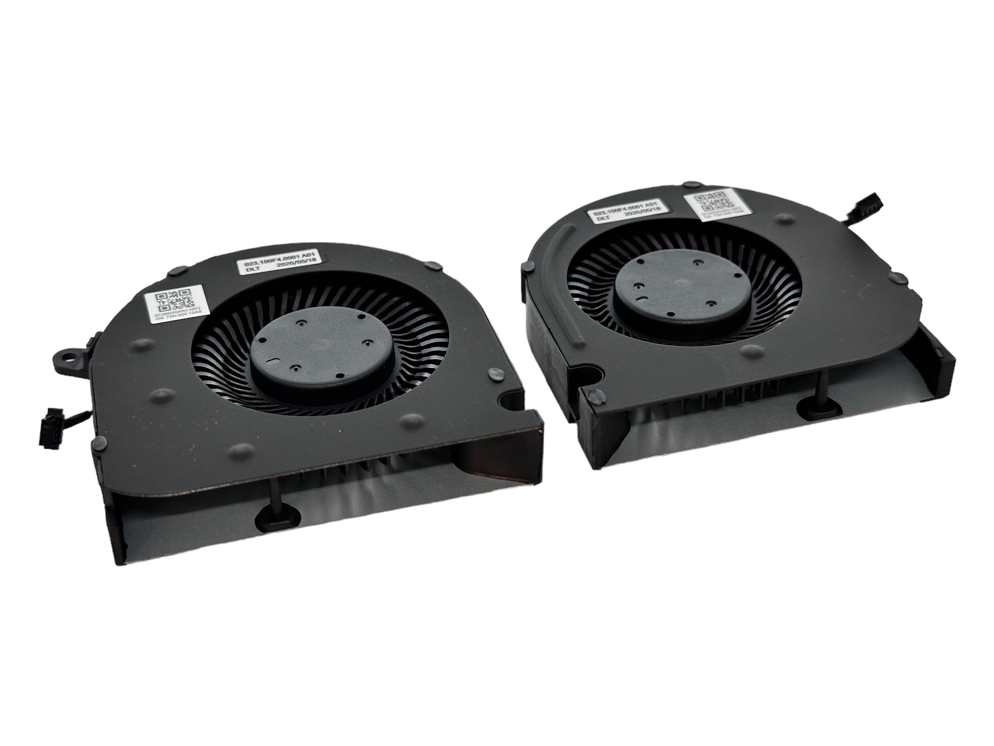 Set ventilatoare coolere Dell G Series G3 3500, G5 15 5500 5505, PC01D F3DF0 MG75090V1-C200-S9A MG75090V1-C210-S9A (GTX 1660 Ti sau RTX 2060), grosime 12mm