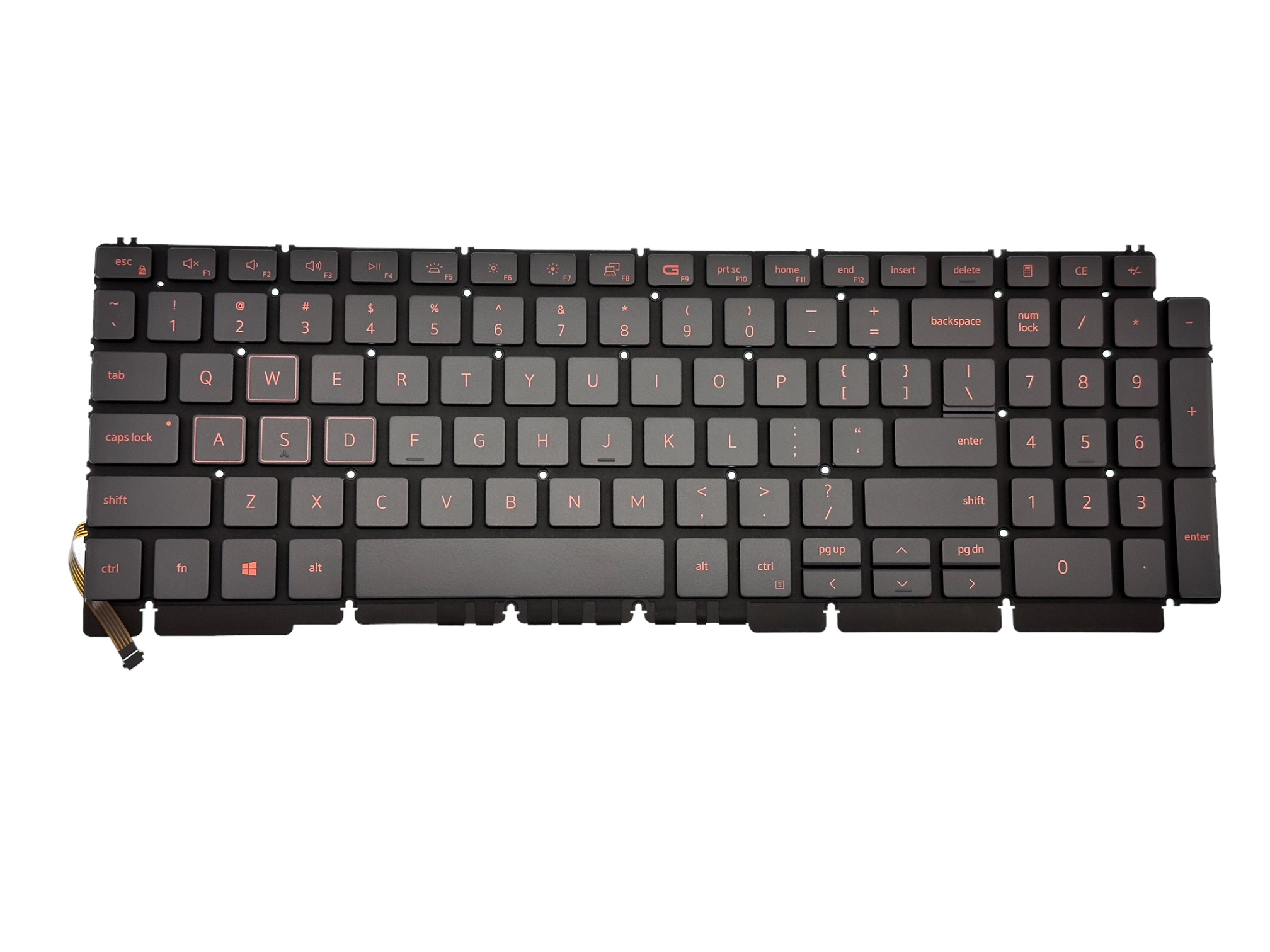 Tastatura compatibila Dell G Series G15 5510 5511 5515 5520 5521 5525 5530, US, cu iluminare, portocaliu Tastatura compatibila Dell G Series G15 5510 5511 5515 5520 5521 5525 5530, US, cu iluminare, portocaliu
