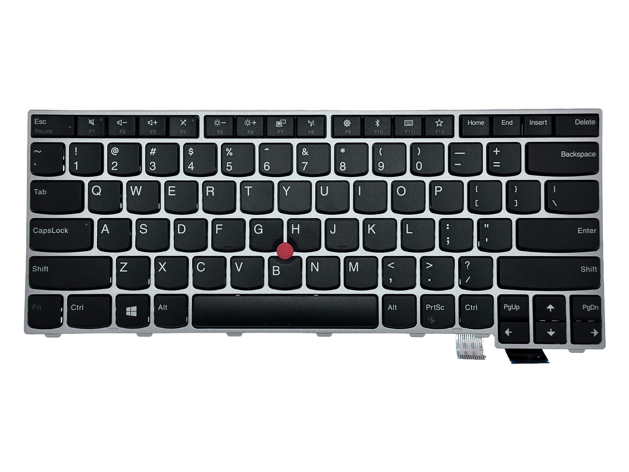 Tastatura compatibilia Lenovo ThinkPad T460s, T470s, ThinkPad 13 Gen 1 & Gen 2, rama argintie, fara iluminare Tastatura compatibilia Lenovo ThinkPad T460s, T470s, ThinkPad 13 Gen 1 & Gen 2, rama argintie, fara iluminare