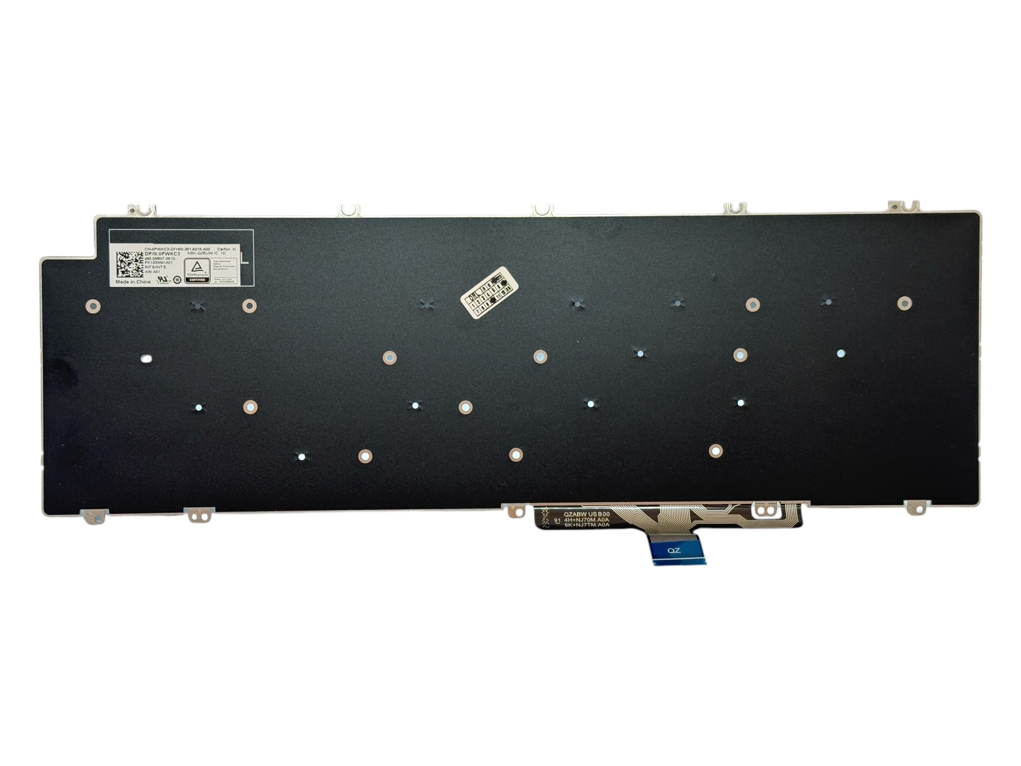 Tastatura originala Dell Latitude 5520 5521 5531 5530 5540, Precision 3560 3561 3570 3571 3580 3581 7670 7680 7770 7780, fara luminare, negru, layout US, model PWKC3 Tastatura originala Dell Latitude 5520 5521 5531 5530 5540, Precision 3560 3561 3570 3571 3580 3581 7670 7680 7770 7780, fara luminare, negru, layout US, model PWKC3