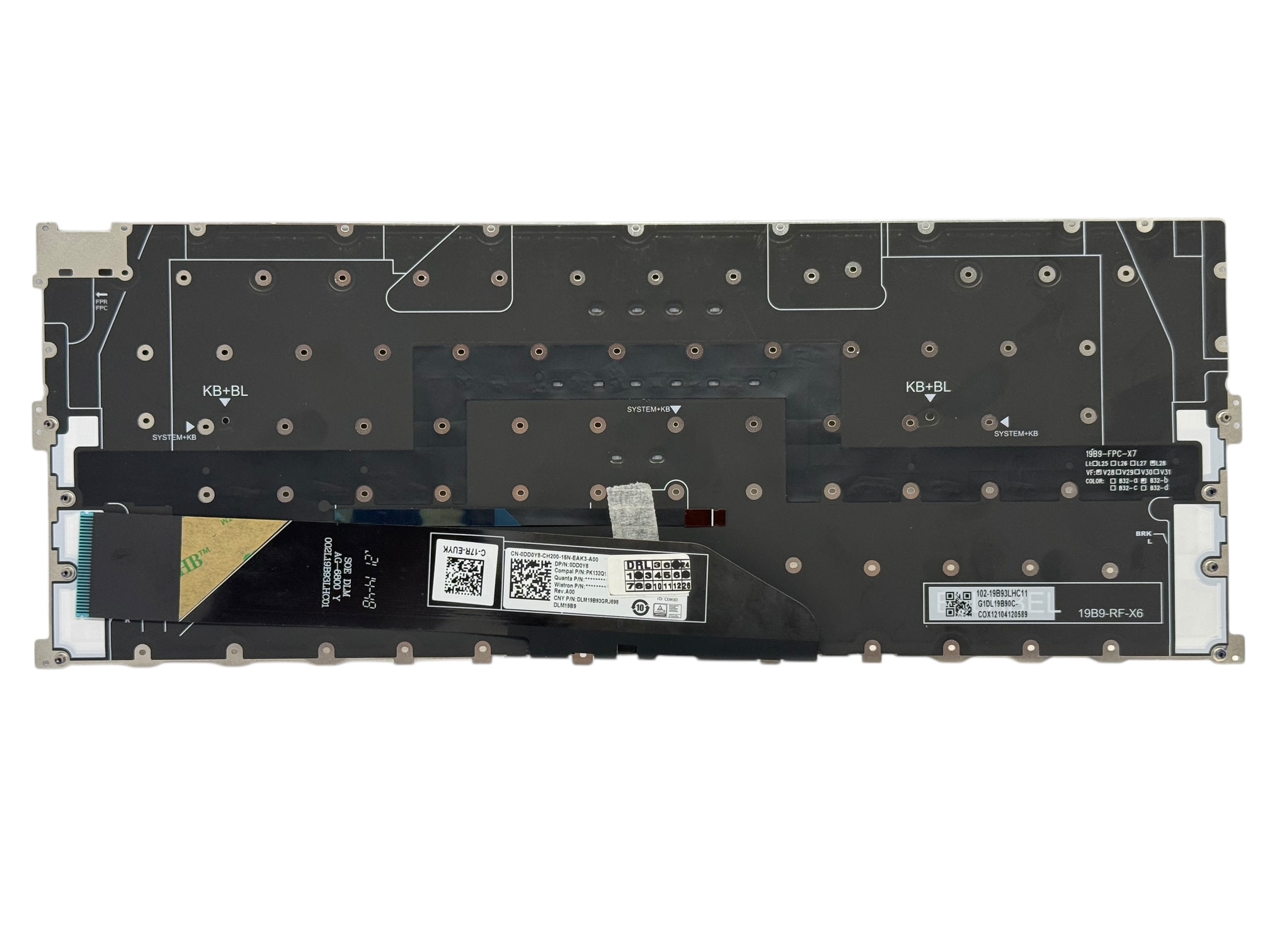 Tastatura compatibila Dell XPS 13 9300, 9310, neagra, cu iluminare, layout US, model DD0Y8 Tastatura compatibila Dell XPS 13 9300, 9310, neagra, cu iluminare, layout US, model DD0Y8