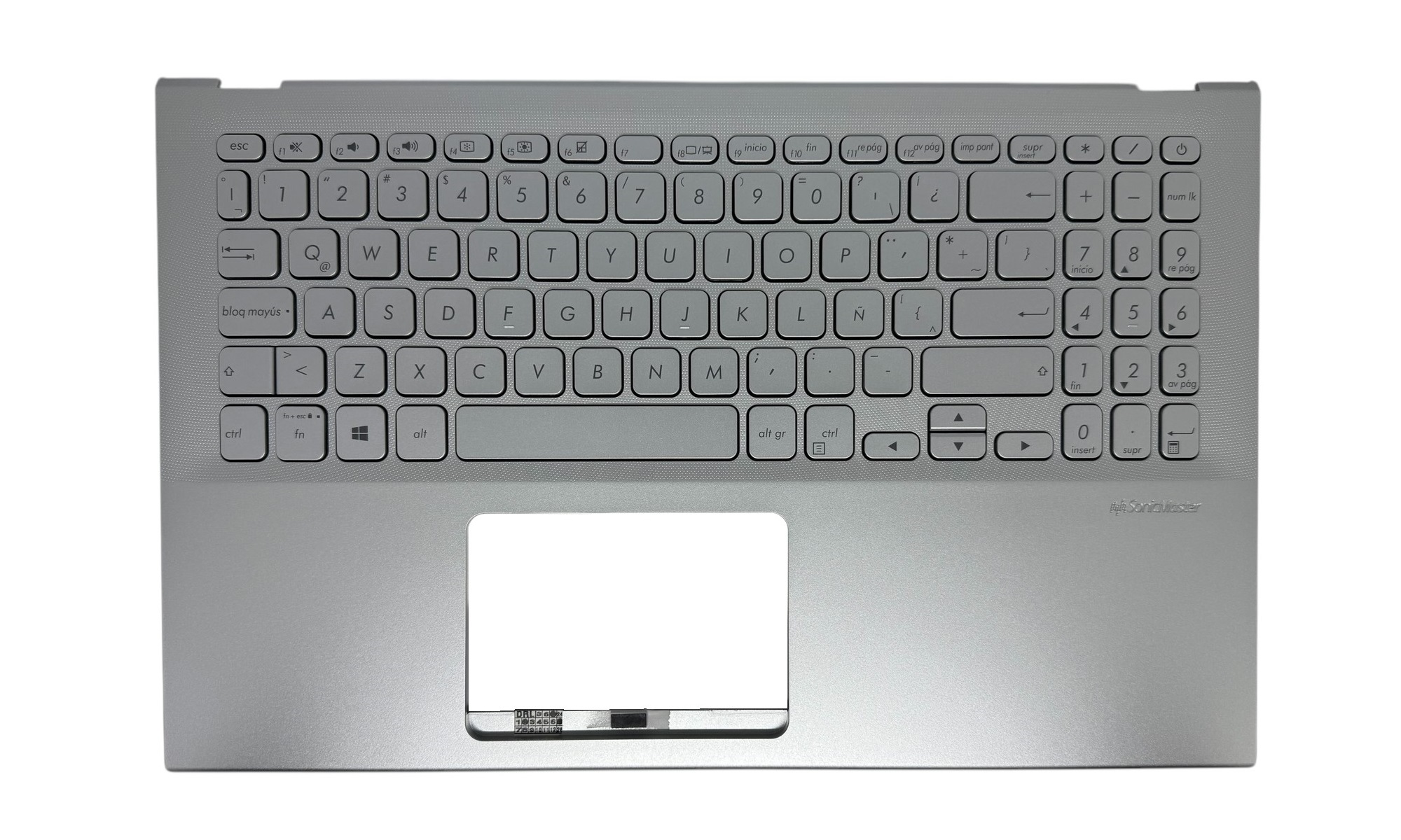 Carcasa superioara si tastatura originala Asus P1504UA VivoBook F512UA, S512UA, X512DA, X512FB, X512UA, X512UB, X512FA, layout spaniol, Transparent Silver, fara iluminare Carcasa superioara si tastatura originala Asus P1504UA VivoBook F512UA, S512UA, X512DA, X512FB, X512UA, X512UB, X512FA, layout spaniol, Transparent Silver, fara iluminare