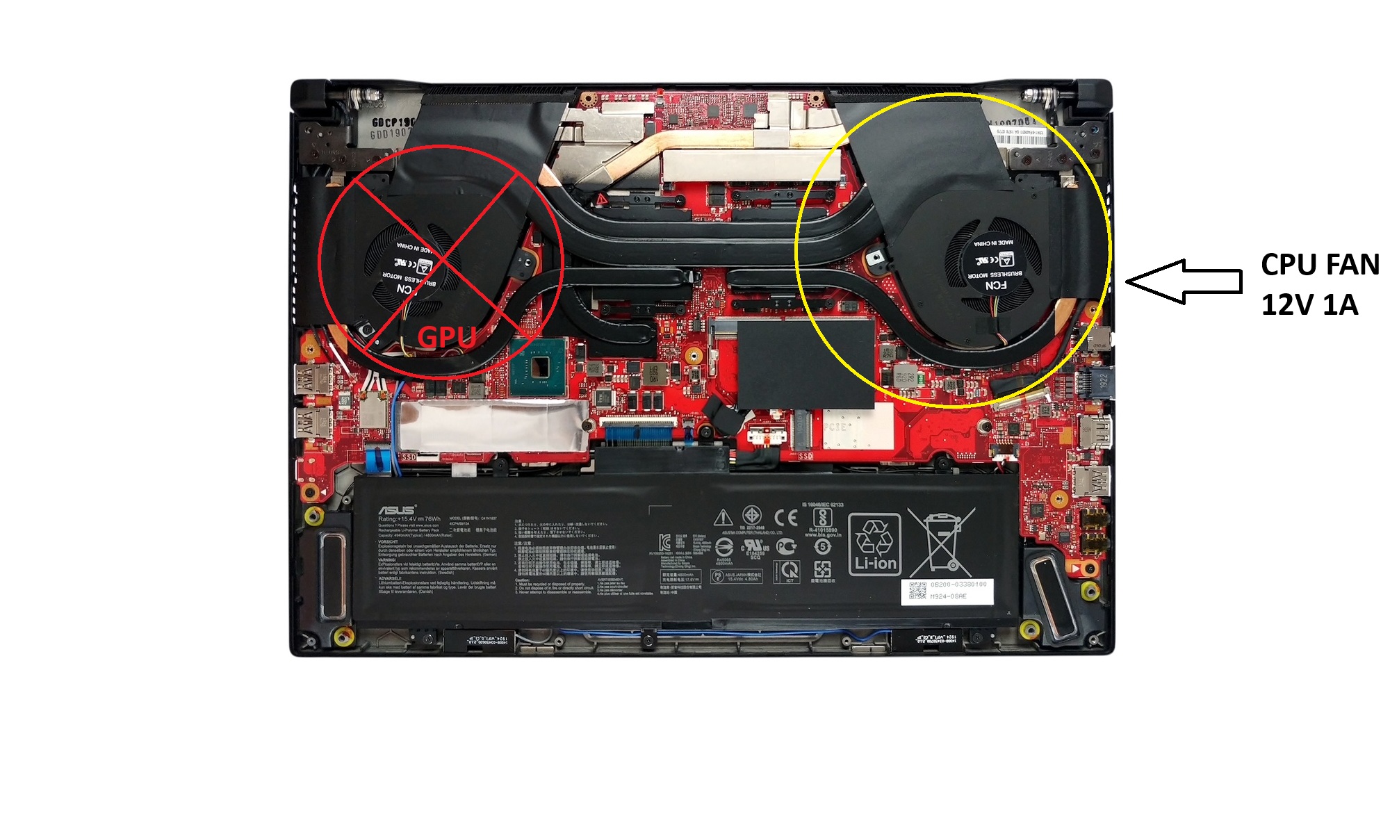 Cooler original pentru CPU Asus ROG Zephyrus M GU502GU, GU502GV, GU502GW, GU532GU, GU532GV, GU532LV, GU532LW, model 13NR0240T01211 13N1-98M0121 DFS200912210T Cooler original pentru CPU Asus ROG Zephyrus M GU502GU, GU502GV, GU502GW, GU532GU, GU532GV, GU532LV, GU532LW, model 13NR0240T01211 13N1-98M0121 DFS200912210T