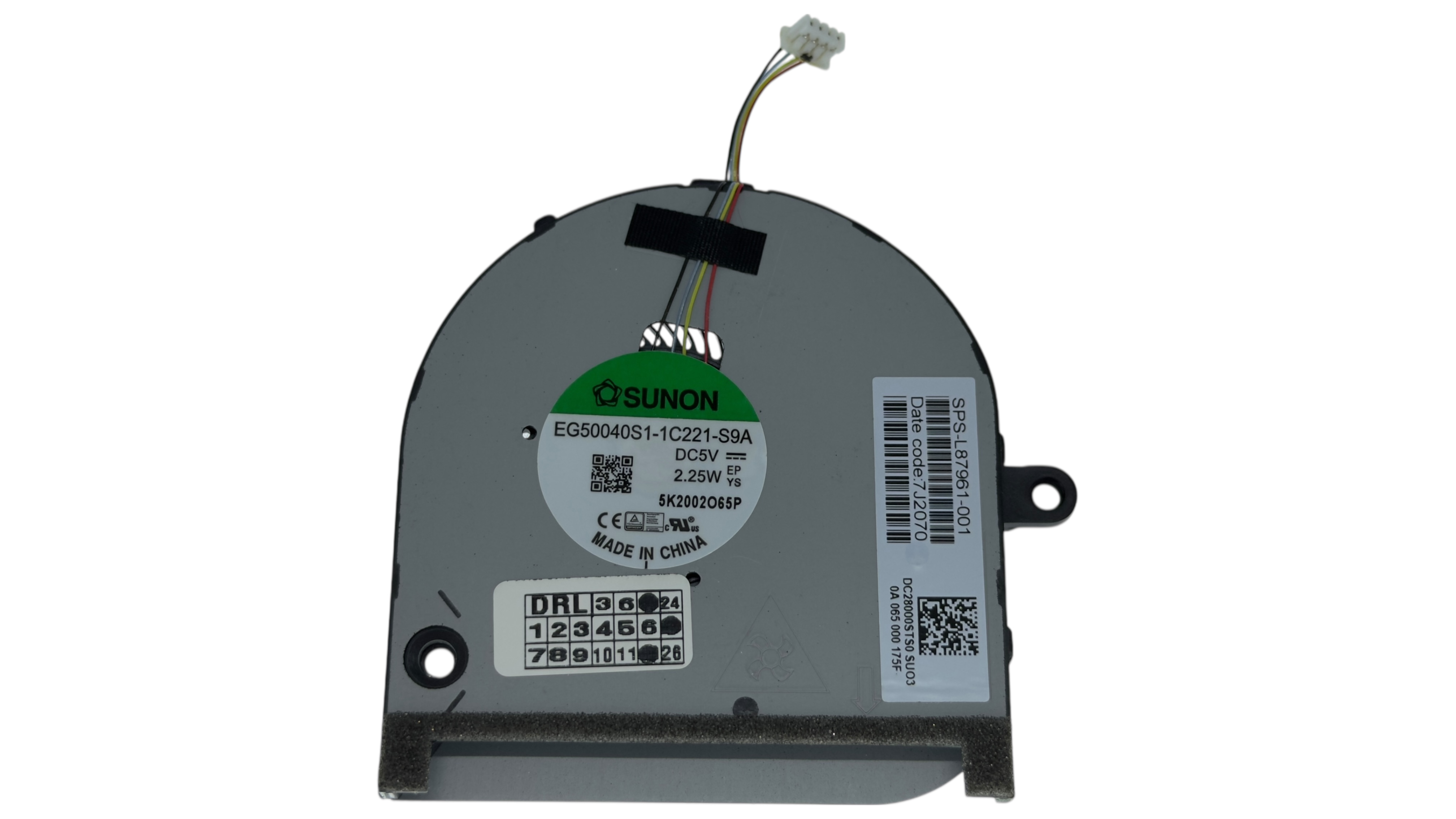 Cooler compatibil pentru procesor HP Envy 17-CG / 17M-CG / 17T-CG / TPN-C146, CPU Fan L87961-001, Model EG50040S1-1C220-S9A, EG50040S1-1C221-S9A, DC28000STS0, DC28000QNS0