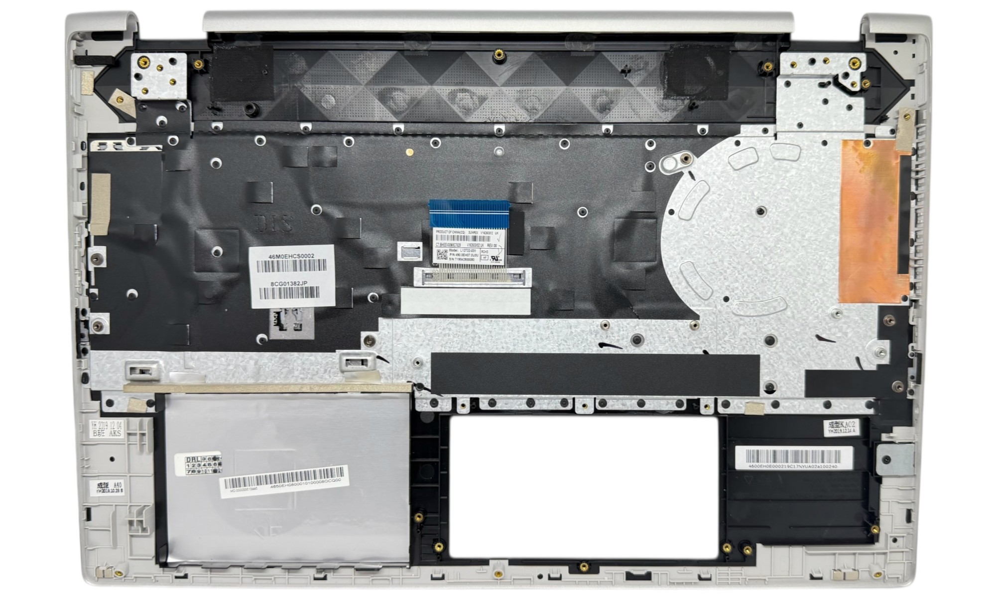 Carcasa superioara cu tastatura HP Pavilion X360 15-CR, 15T-CR, TPN-W132, layout UK, gri inchis cu argintiu, model L12732-031 Carcasa superioara cu tastatura HP Pavilion X360 15-CR, 15T-CR, TPN-W132, layout UK, gri inchis cu argintiu, model L12732-031
