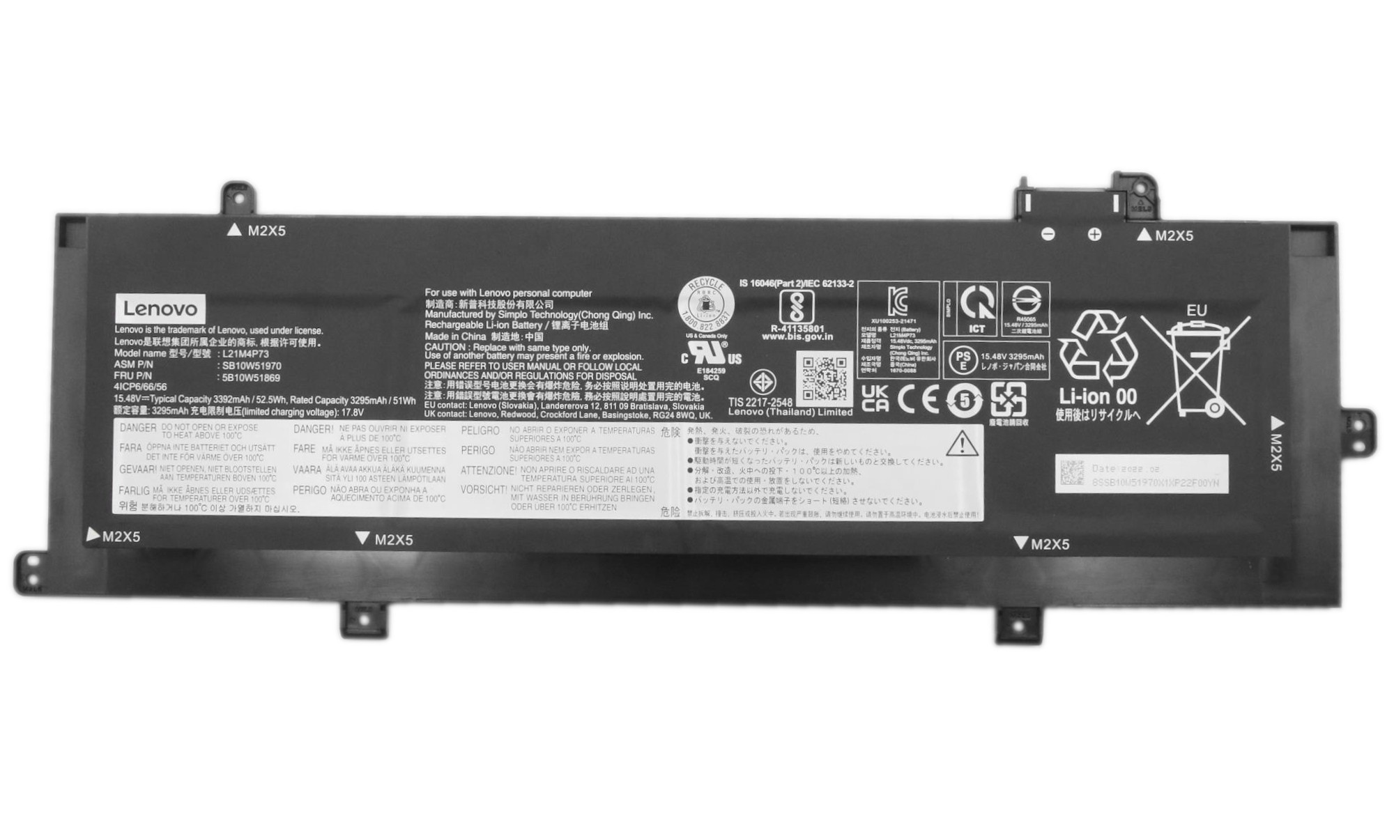 Baterie originala Lenovo ThinkPad L13 Gen 5, P16s Gen 1, Gen 2, T16 Gen 1, Gen 2, model 4ICP6/66/56, L21D4P72, L21L4P72, L21M4P73 Baterie originala Lenovo ThinkPad L13 Gen 5, P16s Gen 1, Gen 2, T16 Gen 1, Gen 2, model 4ICP6/66/56, L21D4P72, L21L4P72, L21M4P73