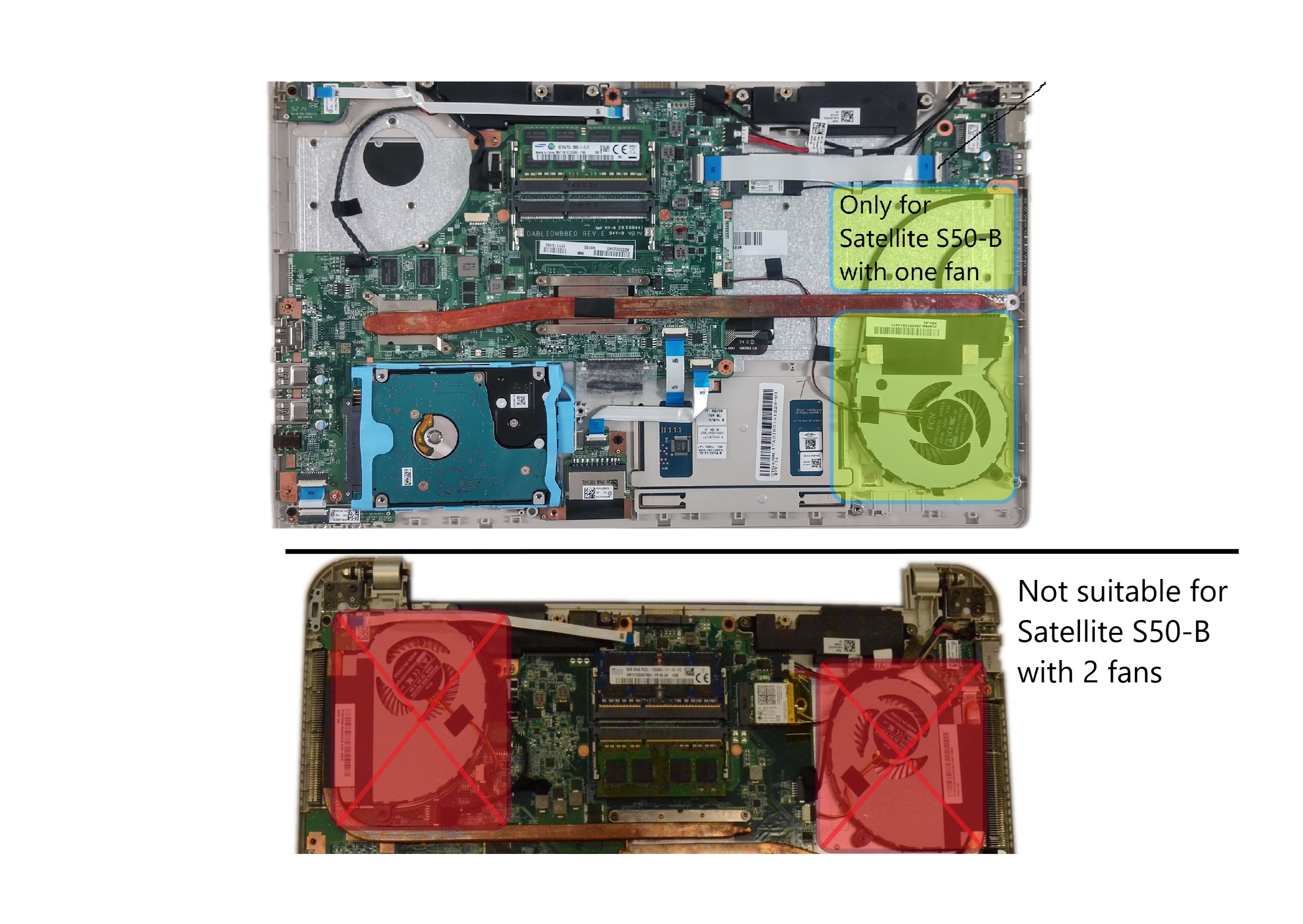 Cooler compatibil laptop Toshiba Satellite S50-B echipat cu un ventilator Cooler compatibil laptop Toshiba Satellite S50-B echipat cu un ventilator