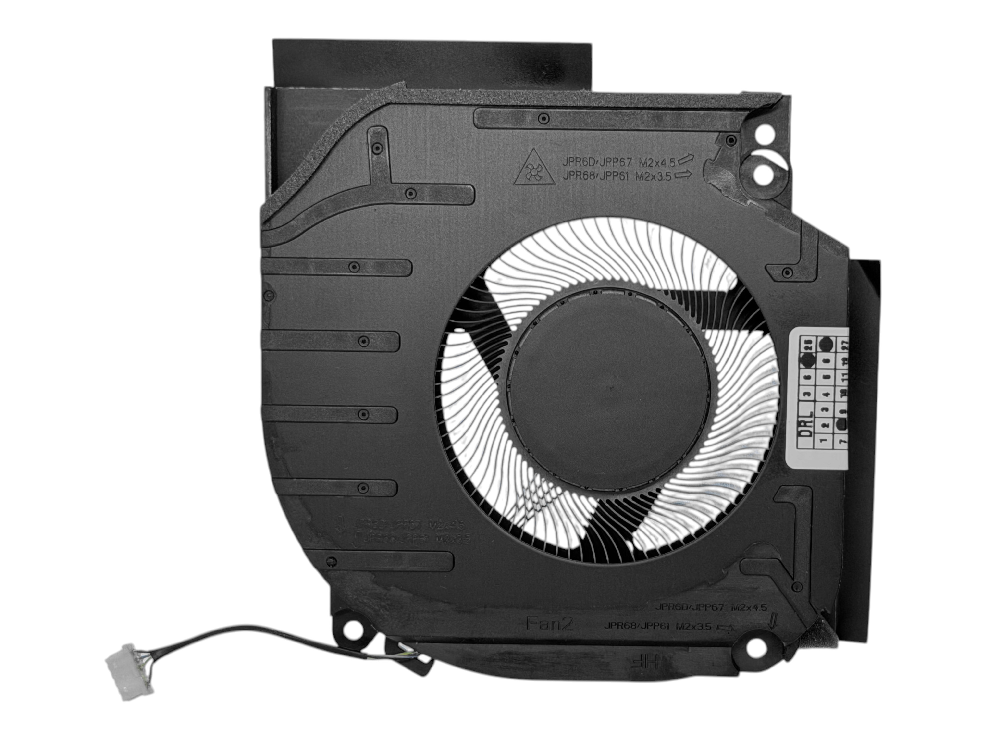 Cooler GPU "Fan2" HP OMEN 16-AE, 16T-AE, 16-W, 16T-W, 16-WD, 16T-WD, 16-WF, 16T-WF, 16-X, 16Z-X, 16-XD, 16Z-XD, 16-XF, 16Z-XF, Victus 16-R, 16T-R, 16-S, 16T-S cu TDP 80W, model DFSCL42P06593C, DC280016HF0 Cooler GPU "Fan2" HP OMEN 16-AE, 16T-AE, 16-W, 16T-W, 16-WD, 16T-WD, 16-WF, 16T-WF, 16-X, 16Z-X, 16-XD, 16Z-XD, 16-XF, 16Z-XF, Victus 16-R, 16T-R, 16-S, 16T-S cu TDP 80W, model DFSCL42P06593C, DC280016HF0
