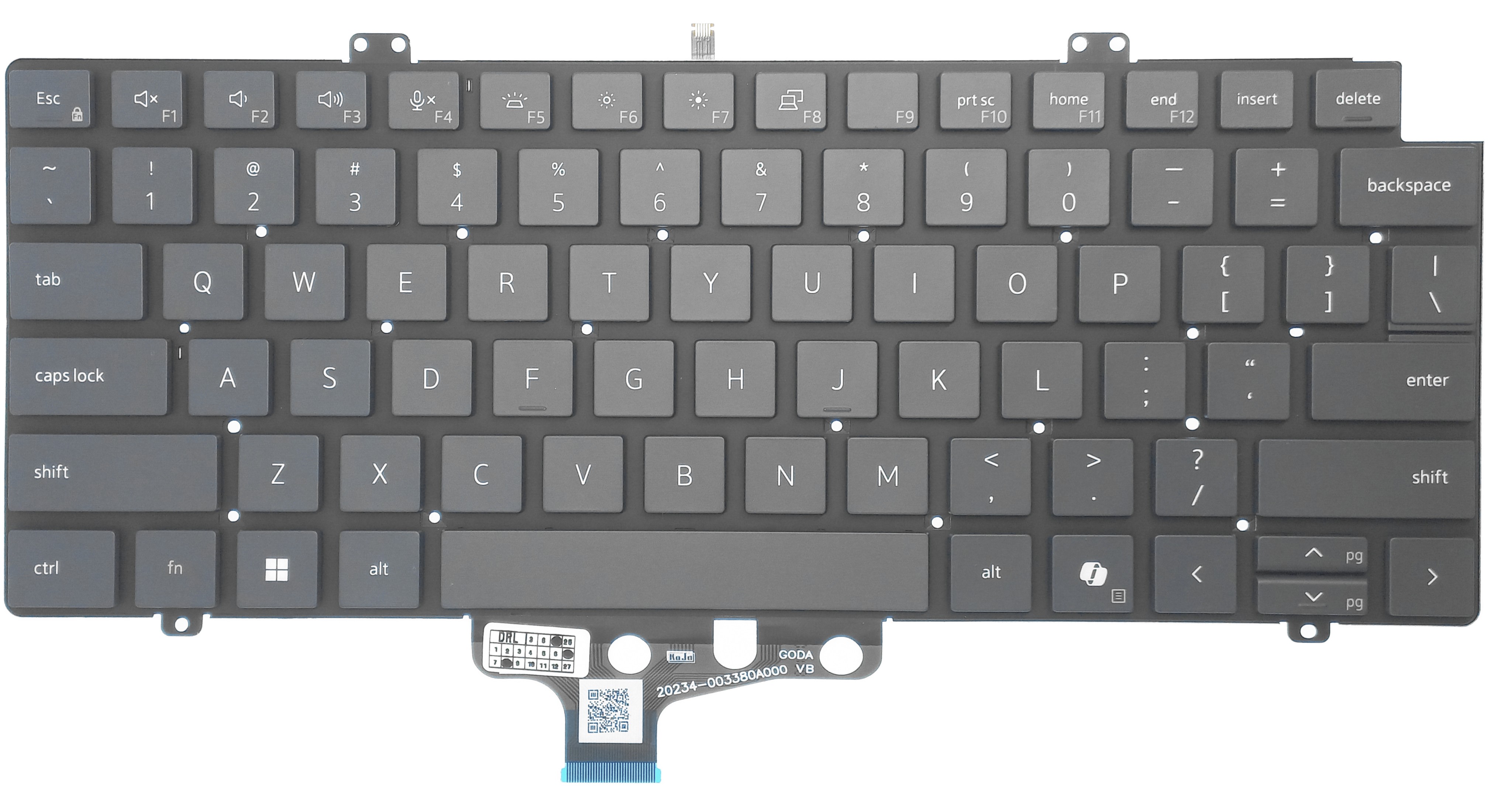 Tastatura compatibila Dell Pro 14 PC14250, PC14255, Pro 14 Plus PB14250, PB14255, Pro Max 14 MC14250, gri, cu iluminare, layout US Tastatura compatibila Dell Pro 14 PC14250, PC14255, Pro 14 Plus PB14250, PB14255, Pro Max 14 MC14250, gri, cu iluminare, layout US