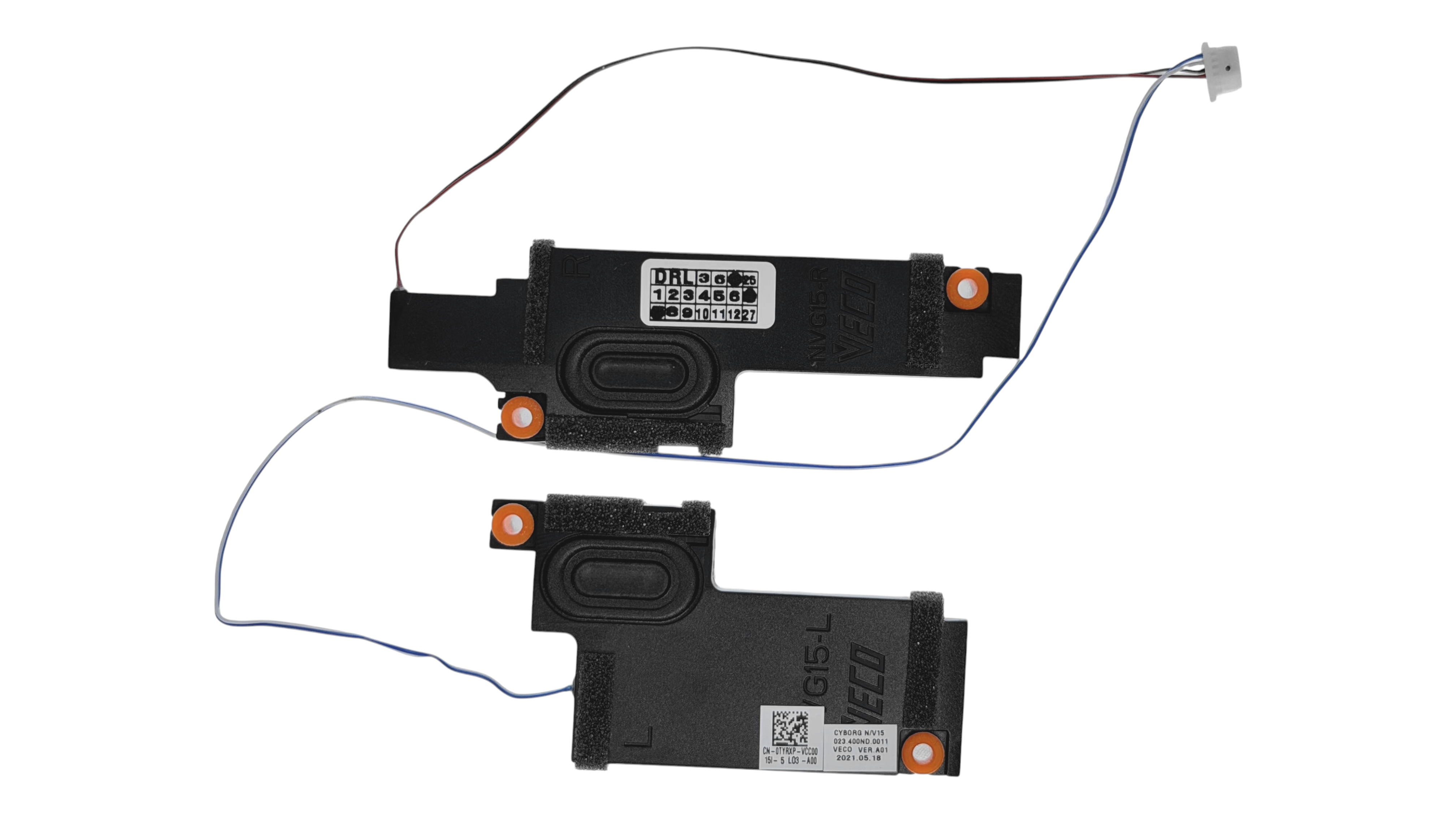 Sistem audio boxe originale Dell Inspiron 15 5510, 5515, Vostro 15 5510, 5515, model CYBORG N/V15, 023.400ND.0011, TYRXP Sistem audio boxe originale Dell Inspiron 15 5510, 5515, Vostro 15 5510, 5515, model CYBORG N/V15, 023.400ND.0011, TYRXP