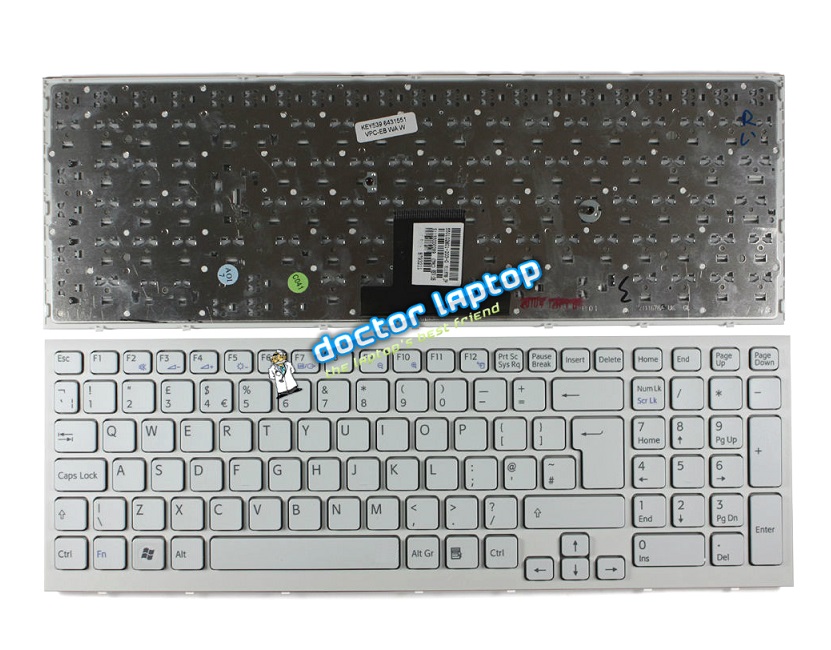 Tastatura alba Sony Vaio VPCEB Tastatura alba Sony Vaio VPCEB
